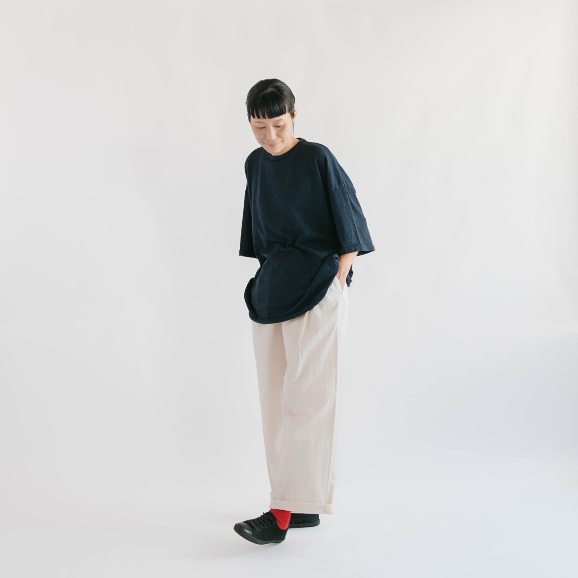 Merino wool<br>straight T-shirts<br>No.2657