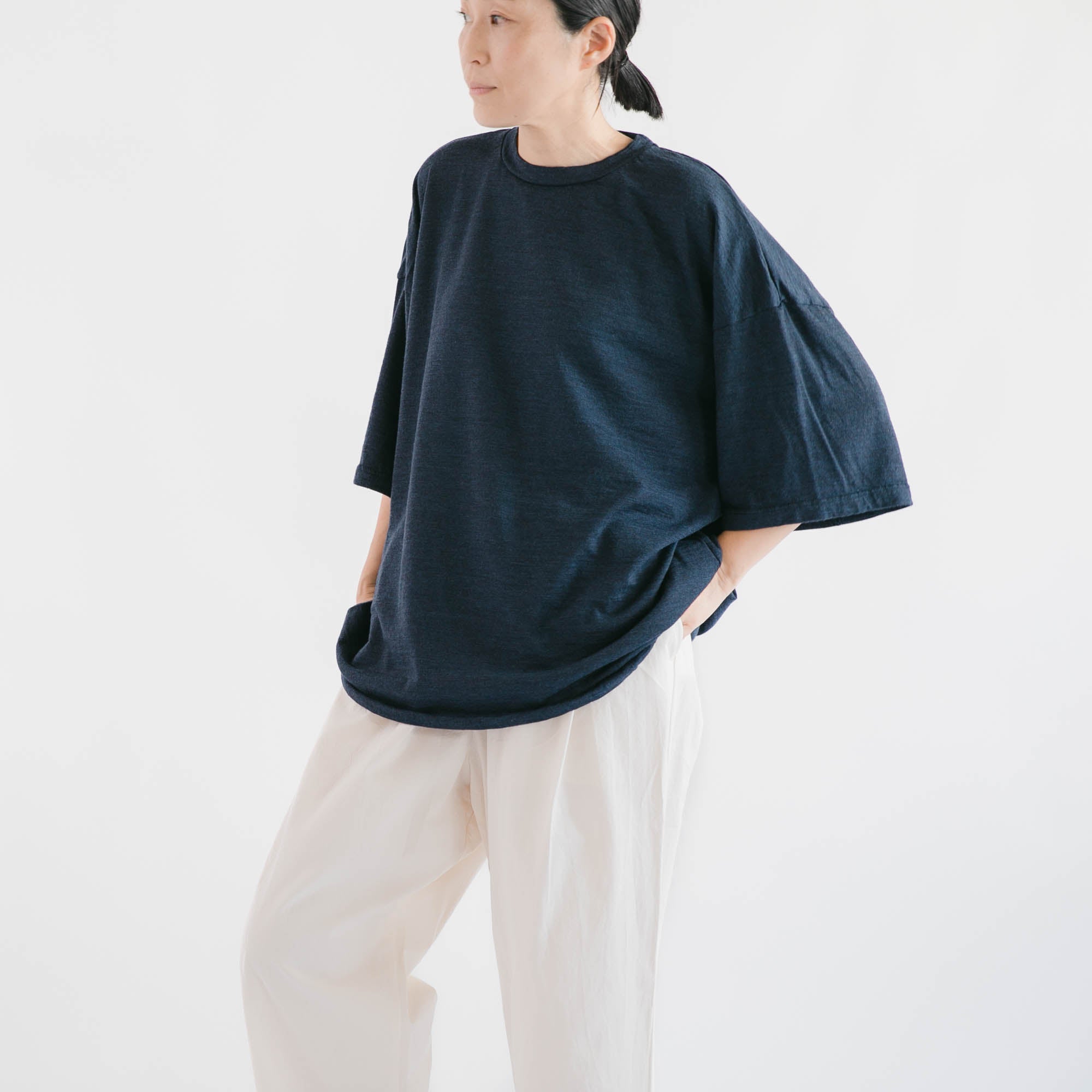 Merino wool<br>straight T-shirts<br>No.2657