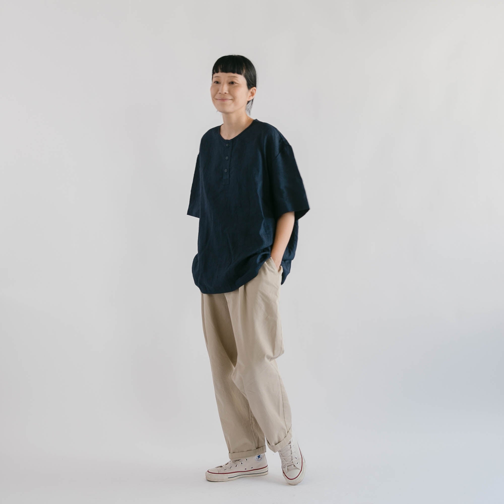 Short sleeve<br>henley neck shirts<br>No.2655
