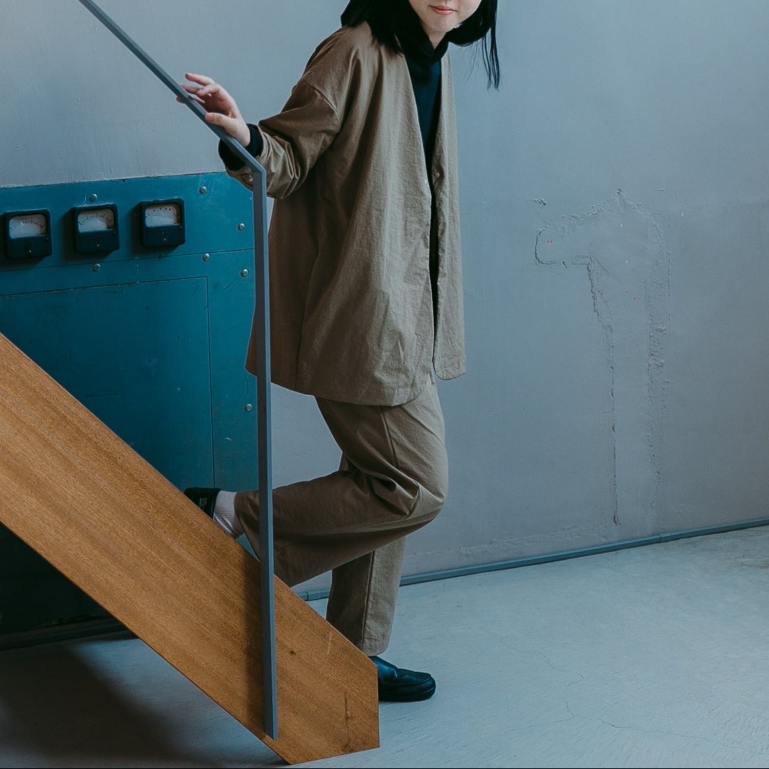 Nylon relax pants<br> No.2425