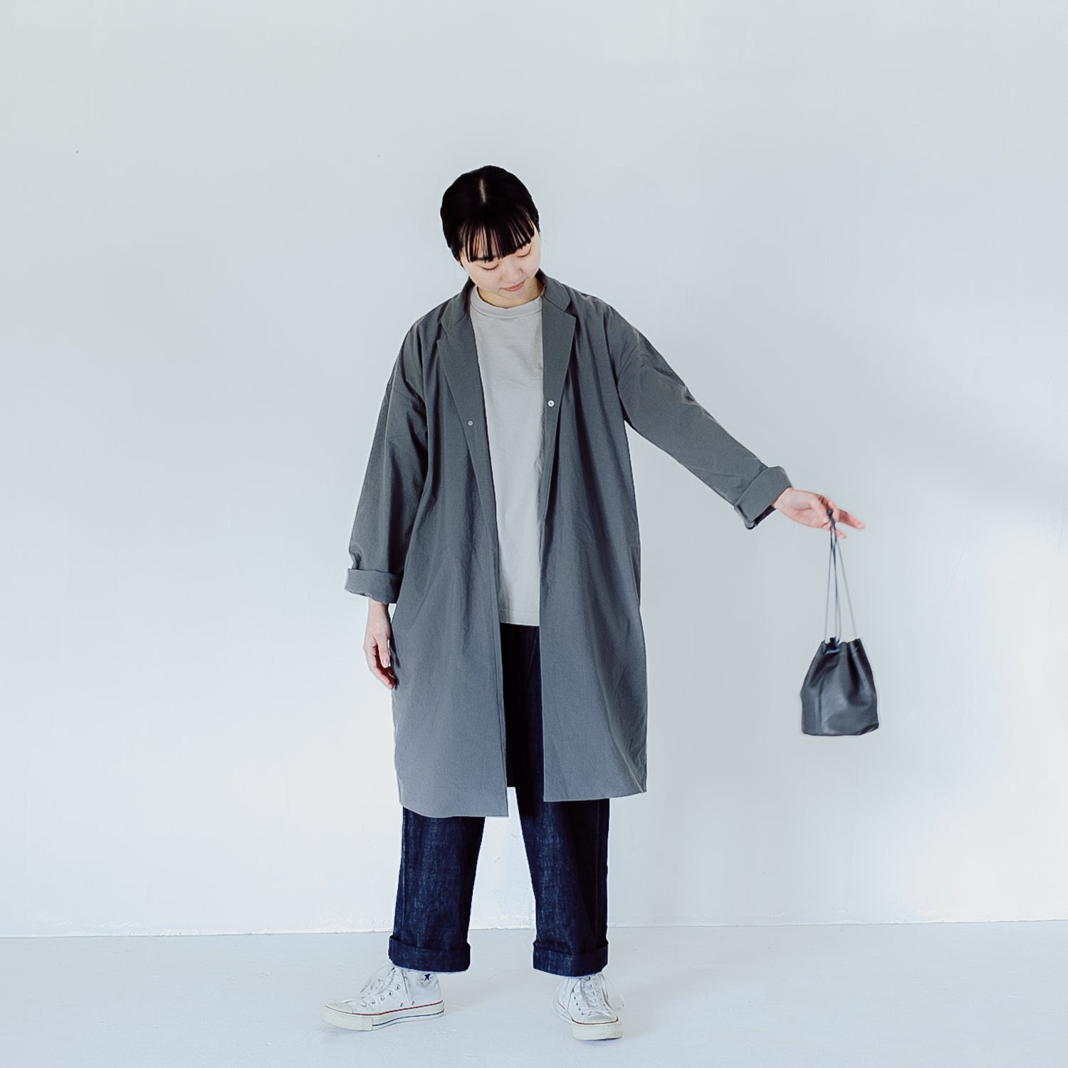 Nylon livery coat<br> tailored collar<br> No.2213