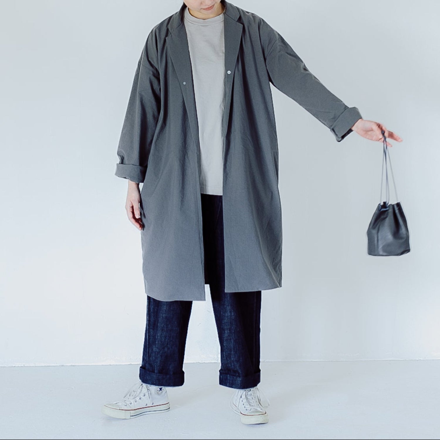 Nylon livery coat<br> tailored collar<br> No.2213