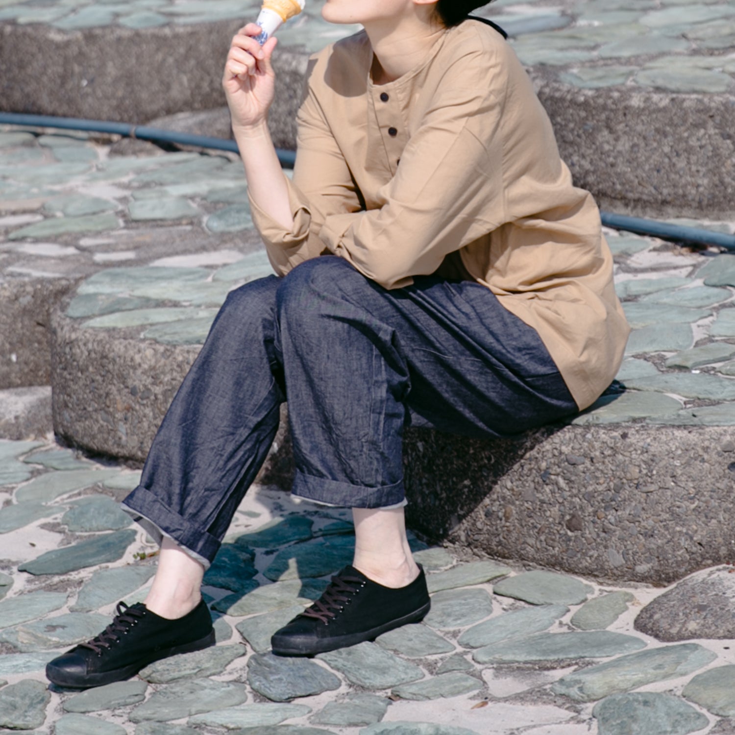 Henley neck<br>long sleeve<br>No.2421