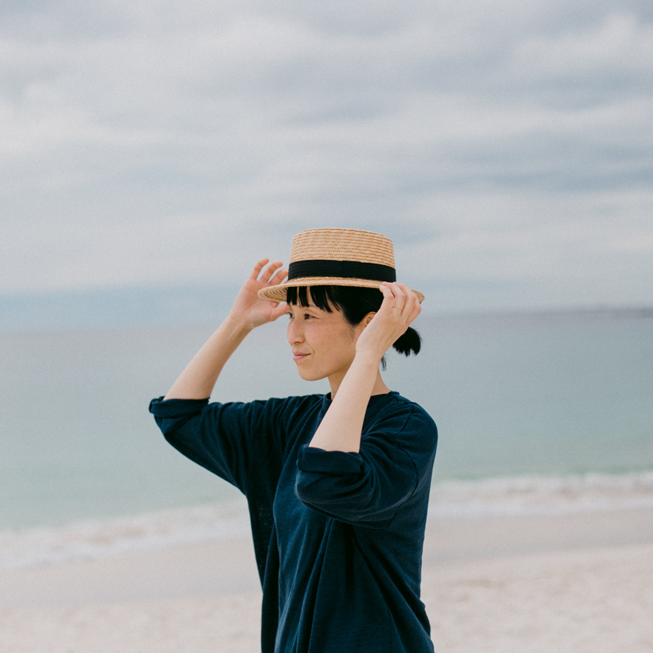 Linen<br>relax cardigan<br>No.2217