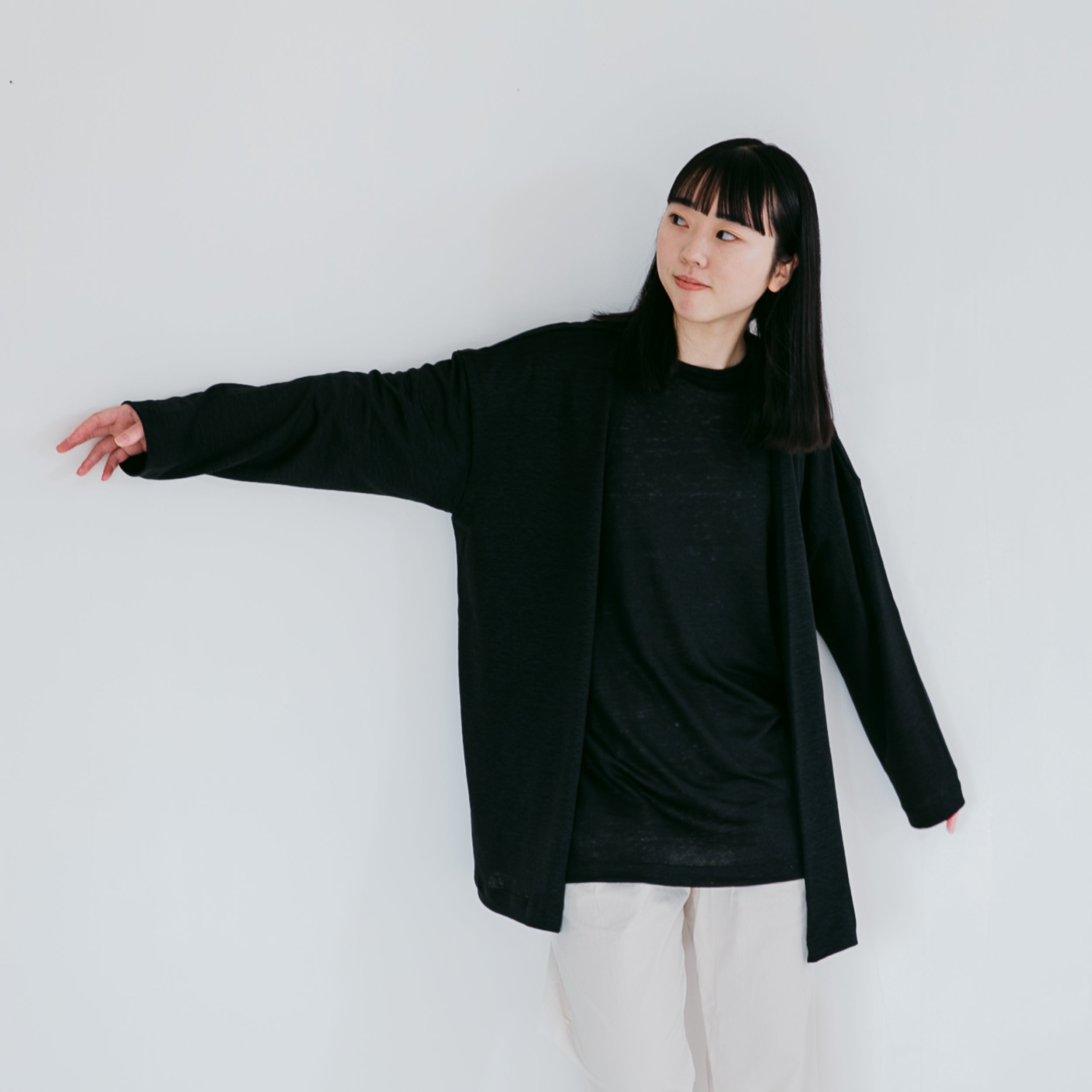 Linen<br>relax cardigan<br>No.2217
