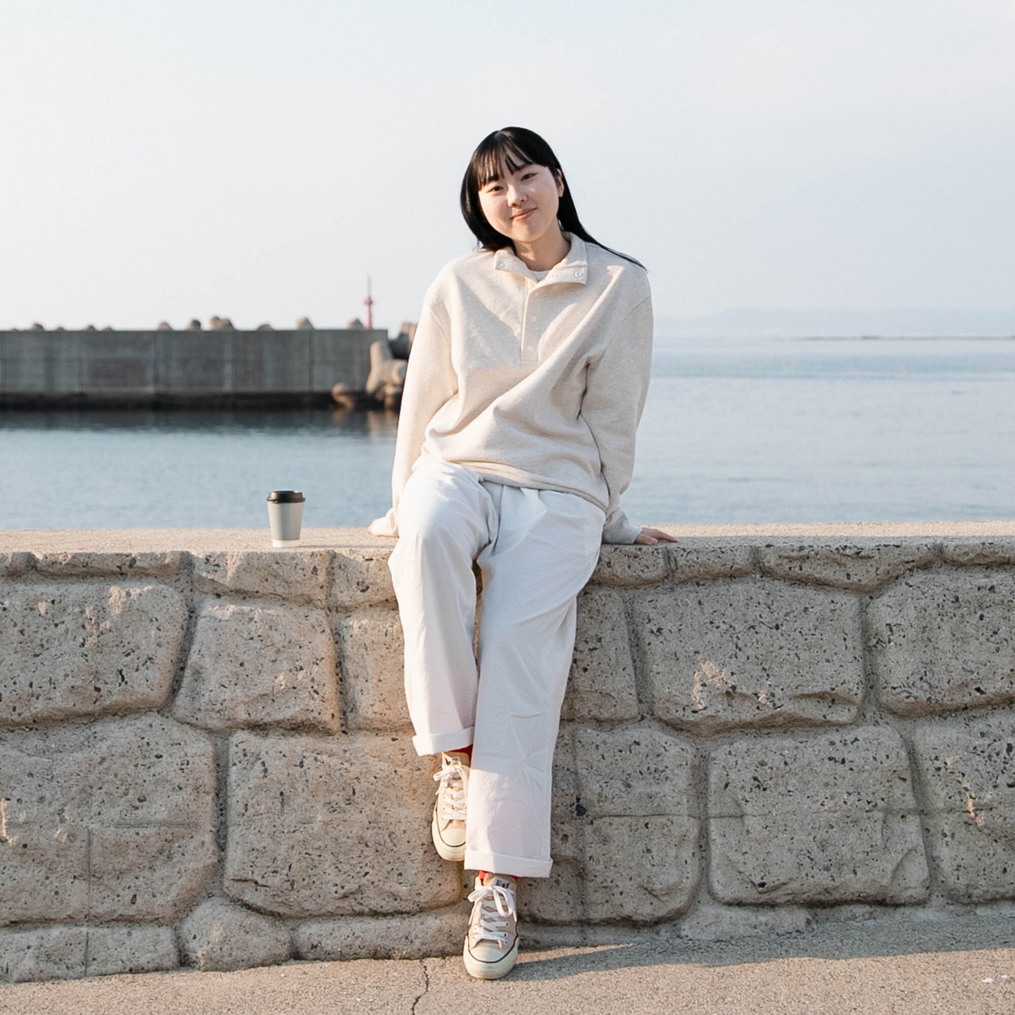 Half button pullover<br>No.2545