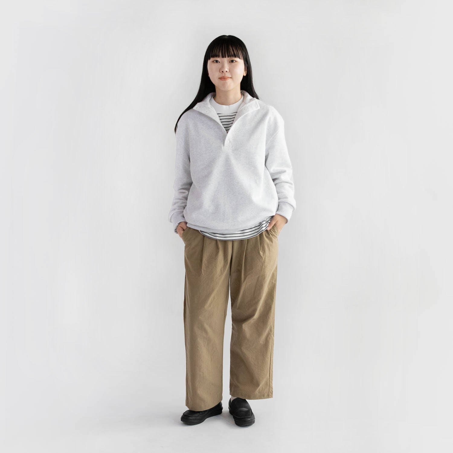 Half button pullover<br>No.2545