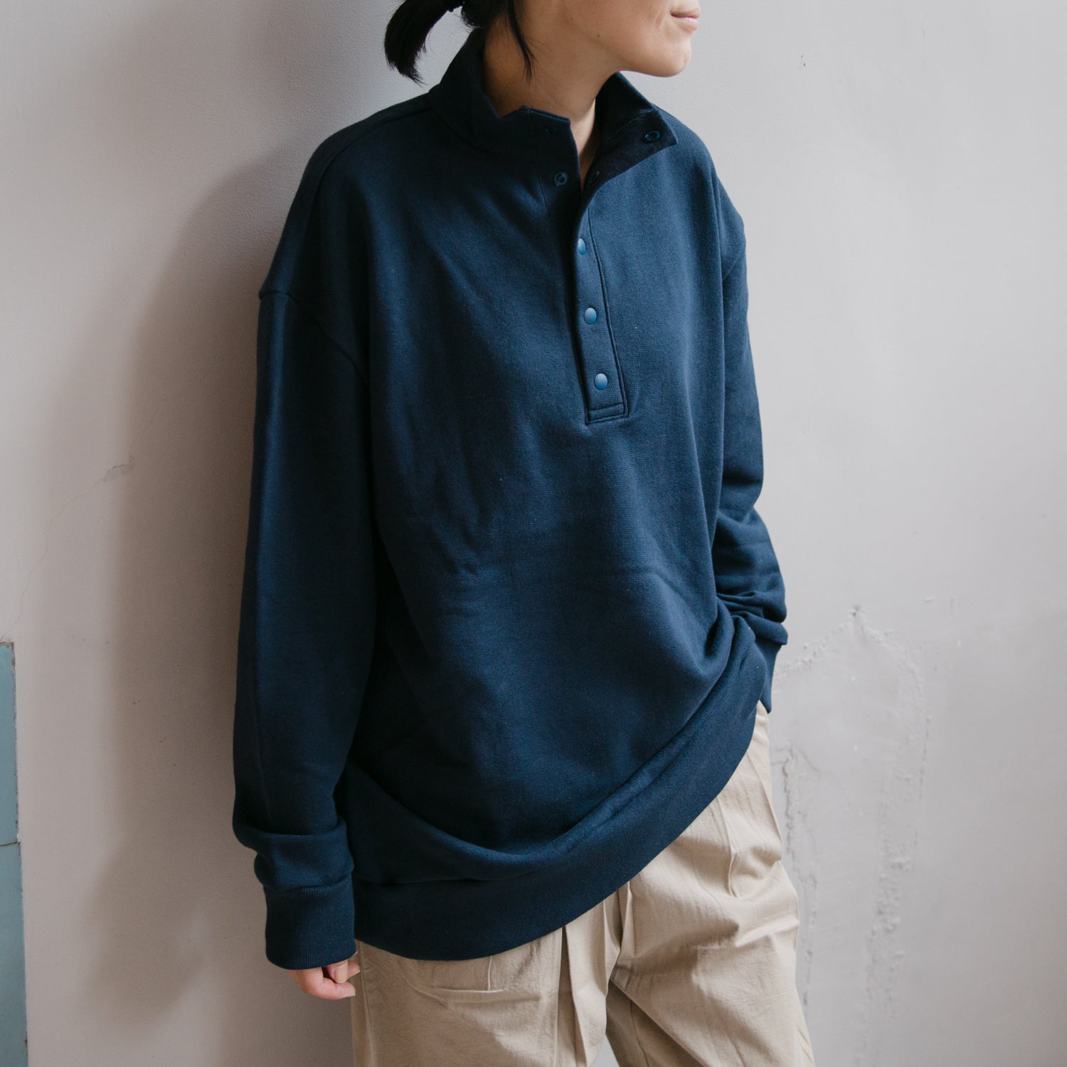 Half button pullover<br>No.2545