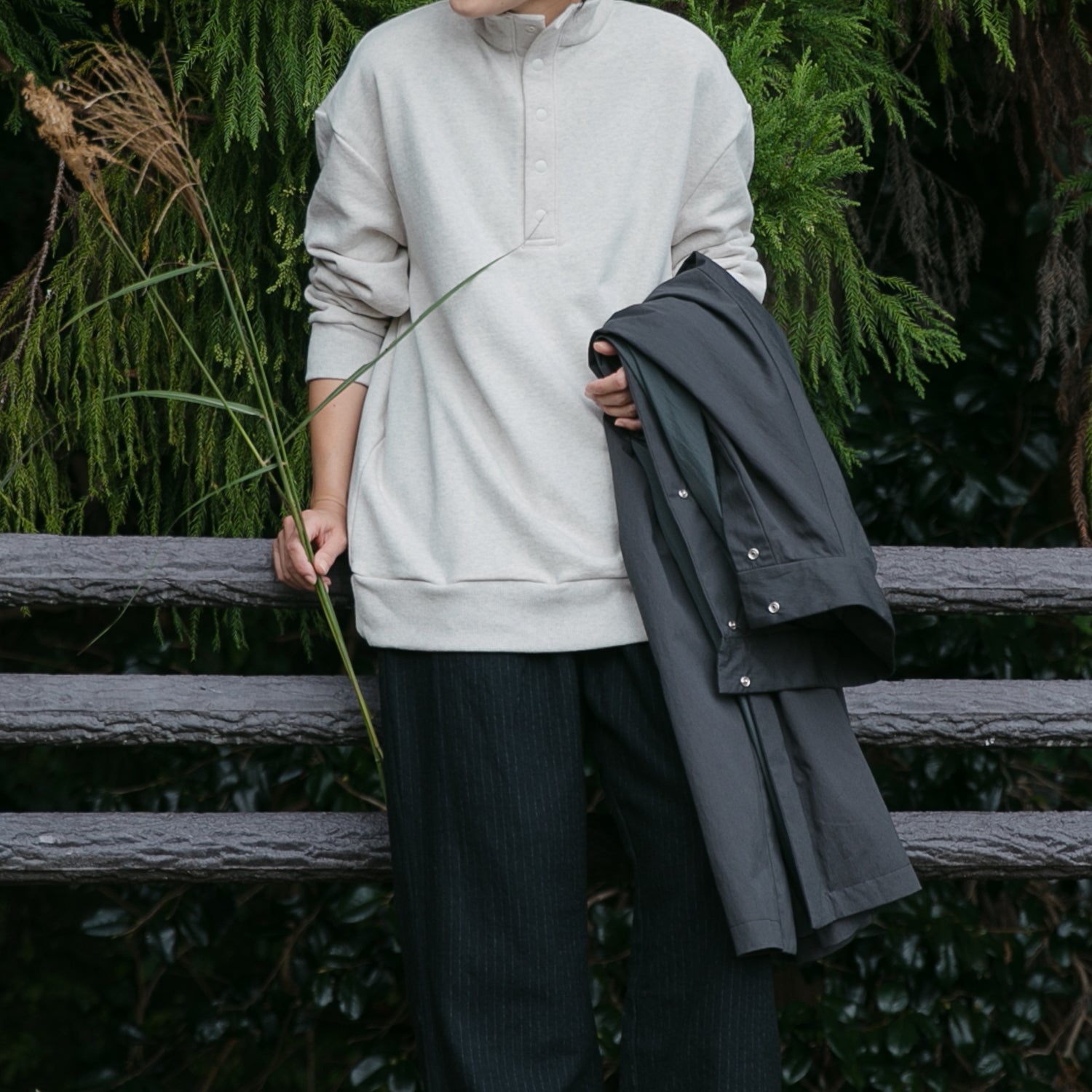 Half button pullover<br>No.2545