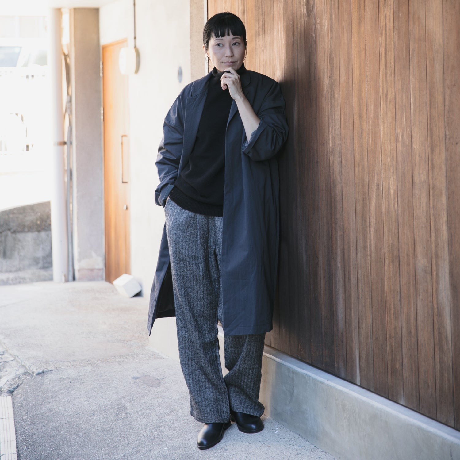 Cotton nylon<br>livery coat<br>tailored collar<br>-lining-<br>No.2531