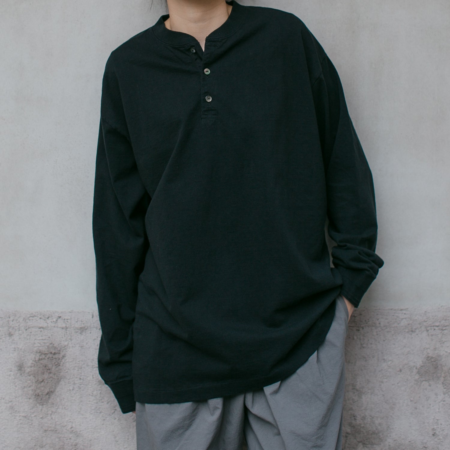Ohh!<br>Henley Neck L/S<br>OHH-041