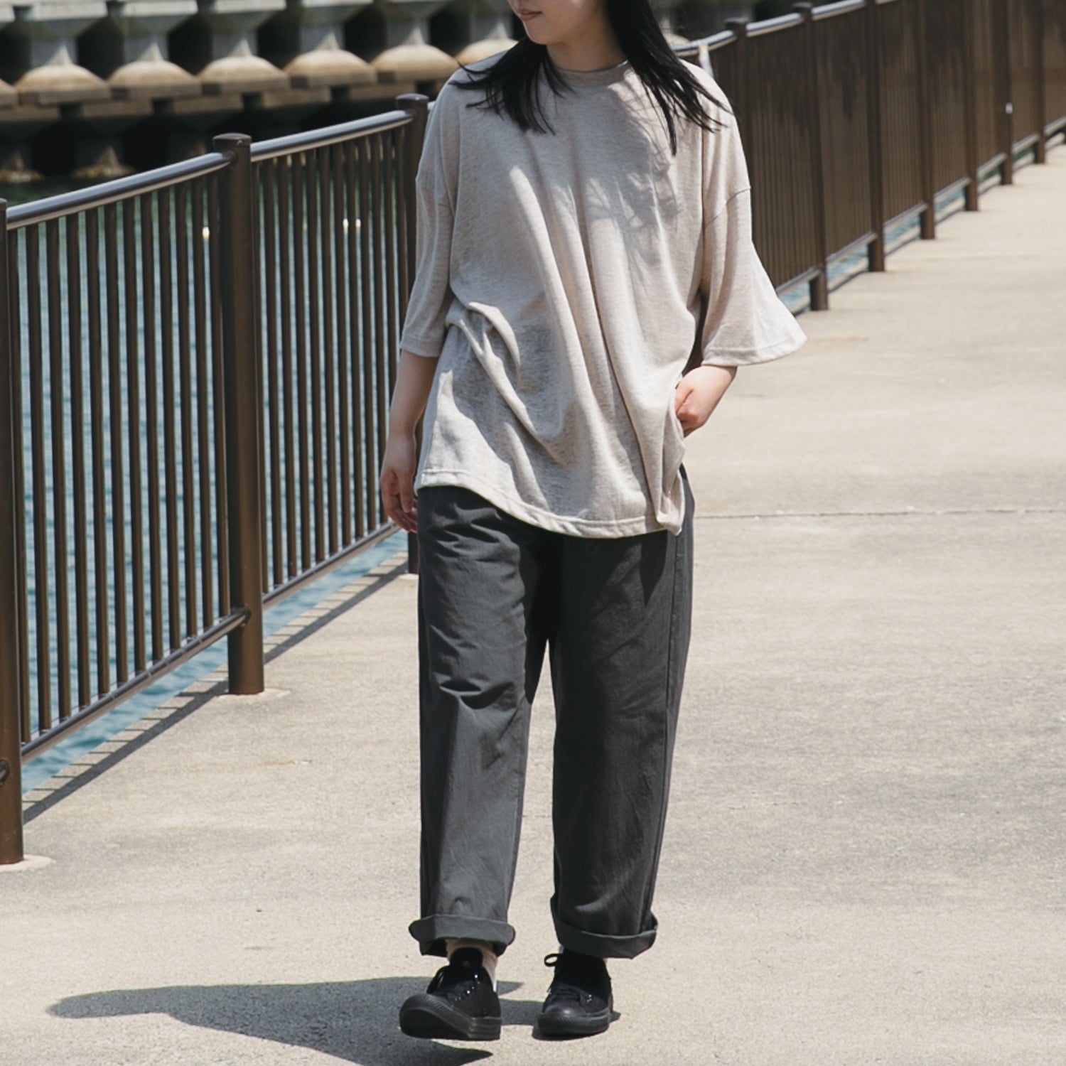 Linen<br>straight T-shirts<br>No.2216