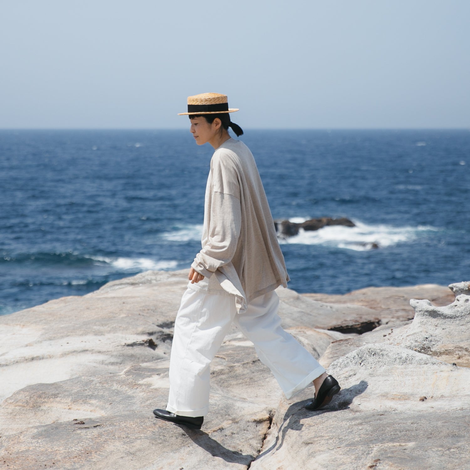 Linen<br>relax cardigan<br>No.2217