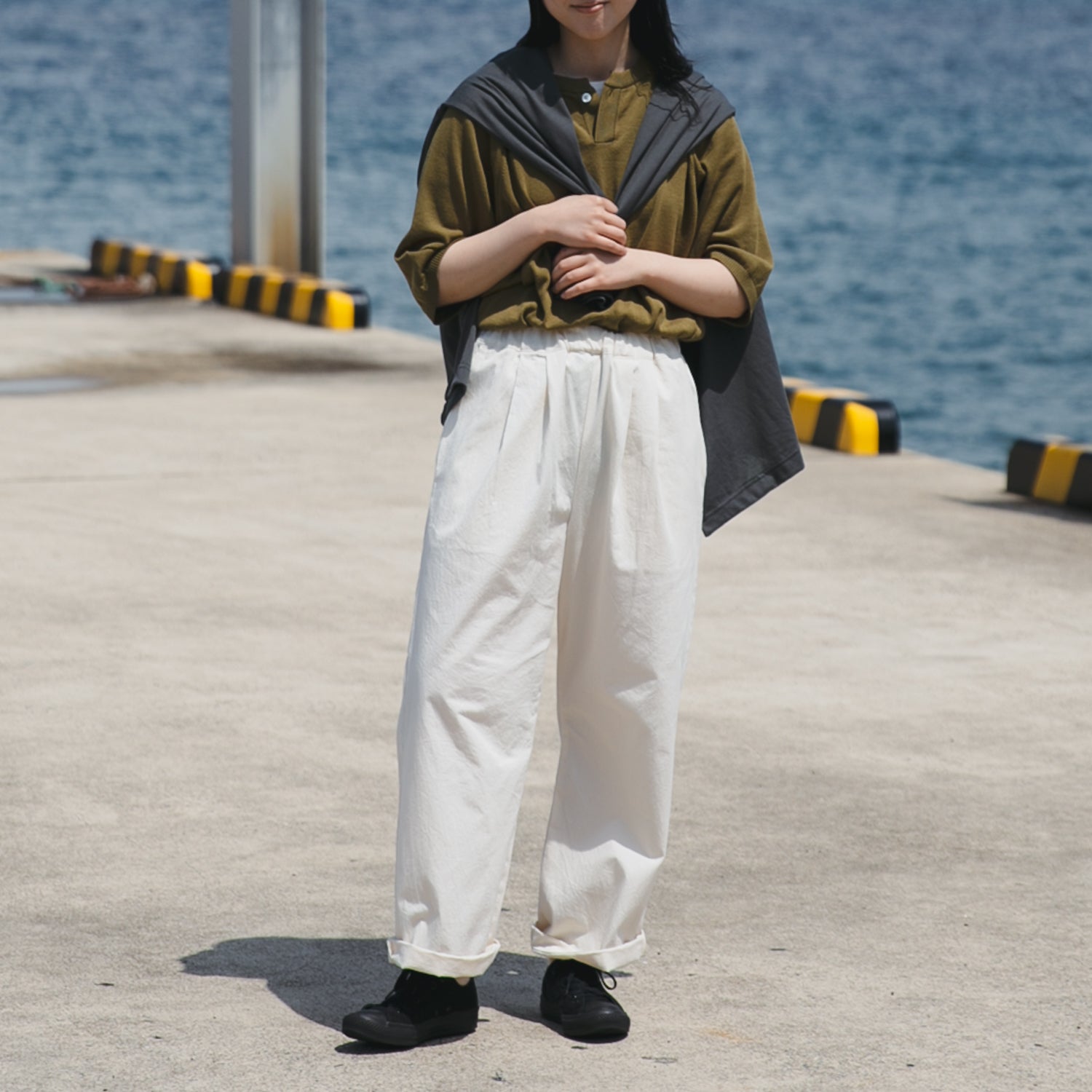 Relax semiwide pants<br>No.2561