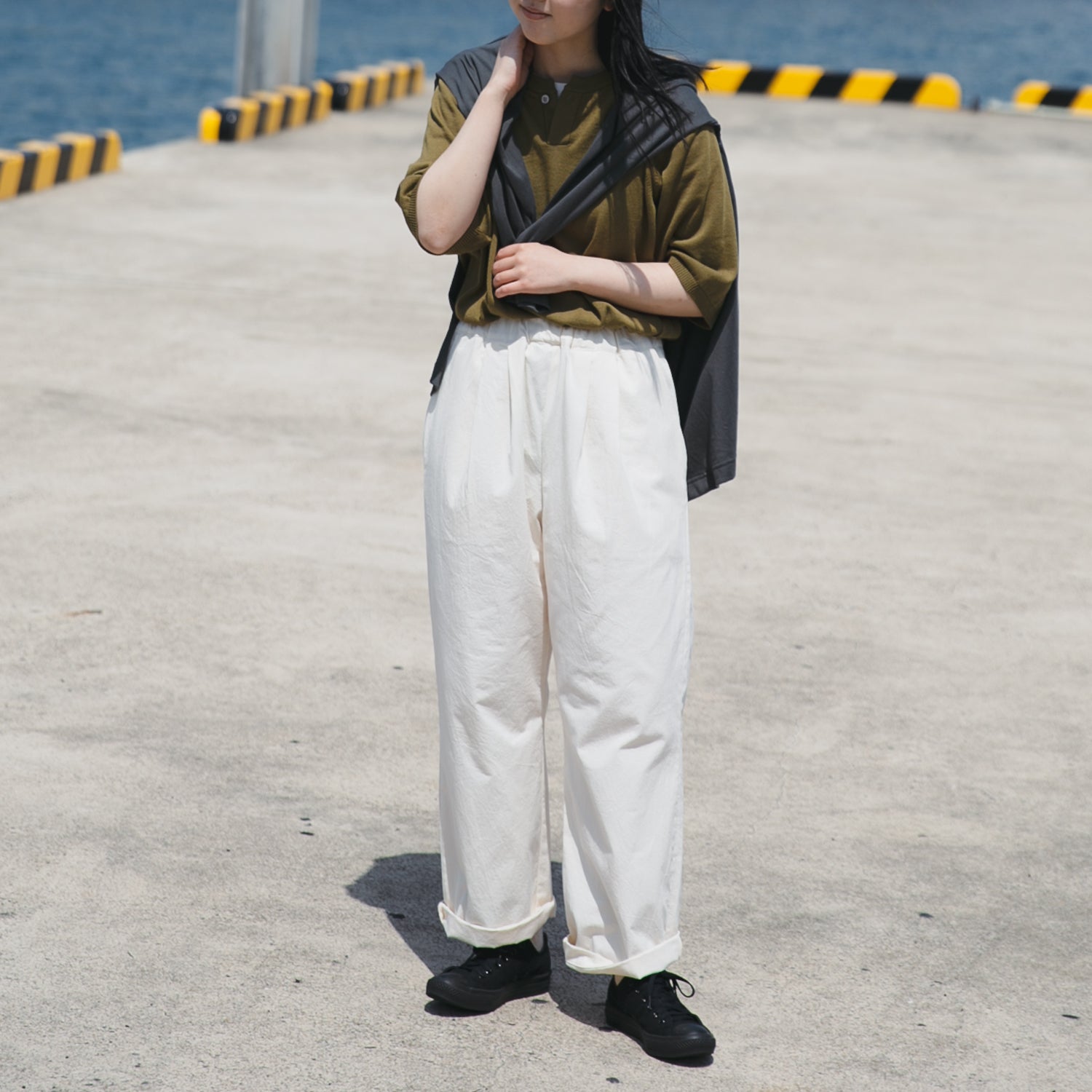 Relax semiwide pants<br>No.2561
