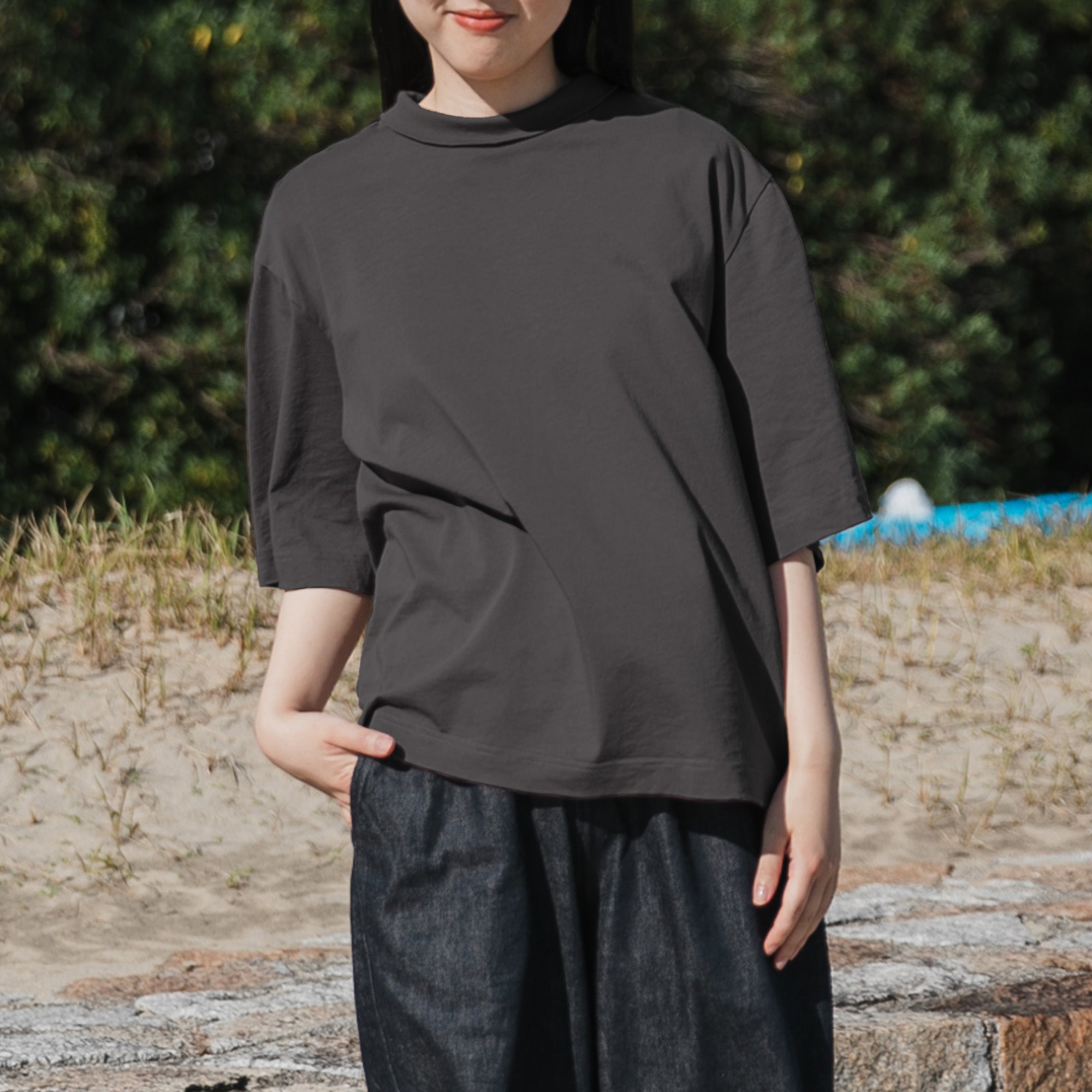 Half sleeve<br>high neck T-shirts<br>No.2580