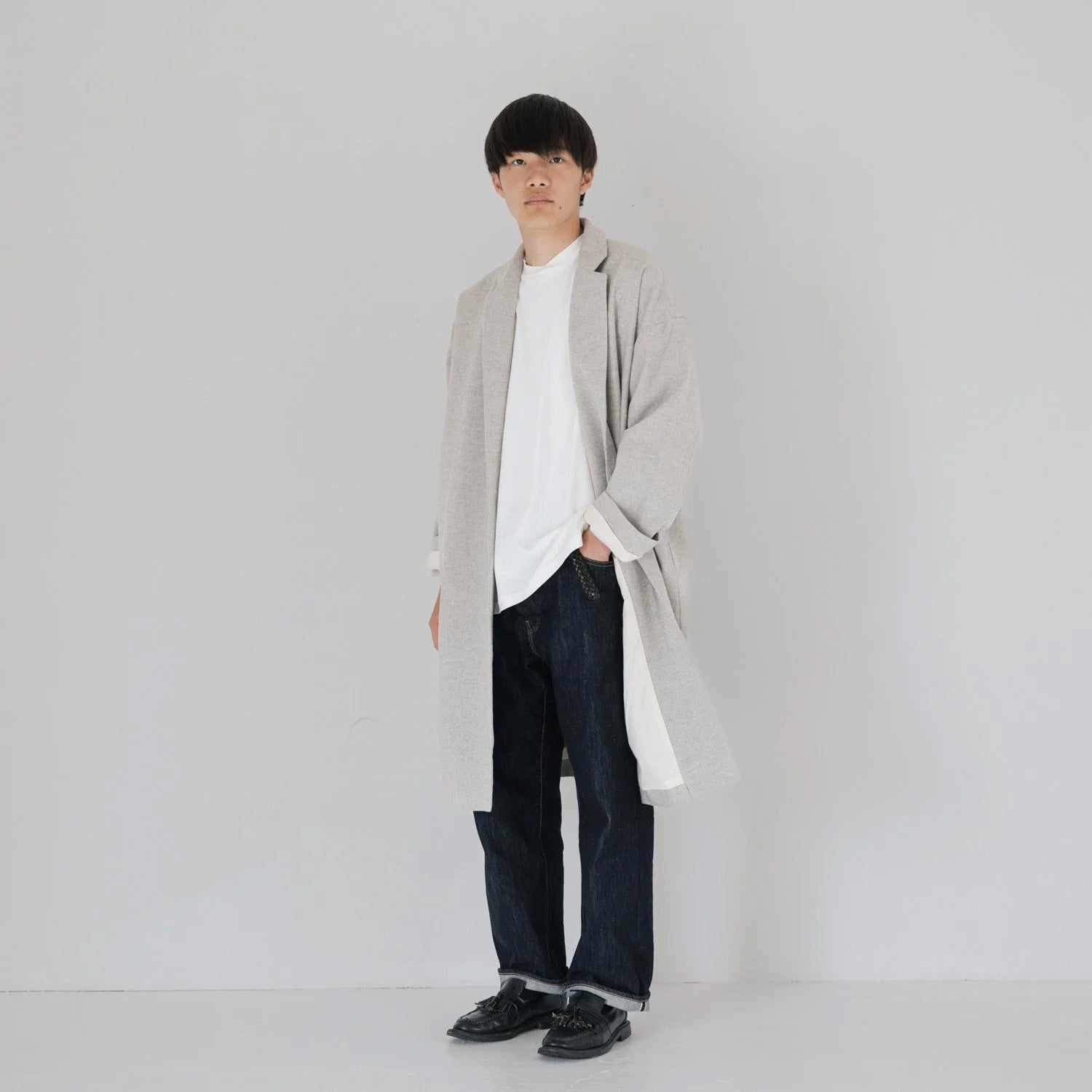 Herringbone<br>livery coat<br>tailored collar<br>-lining-<br>No.2532