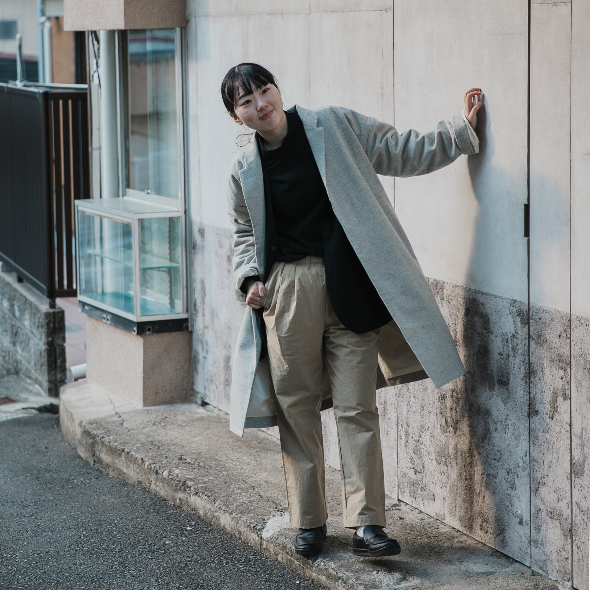 Herringbone<br>livery coat<br>tailored collar<br>-lining-<br>No.2532