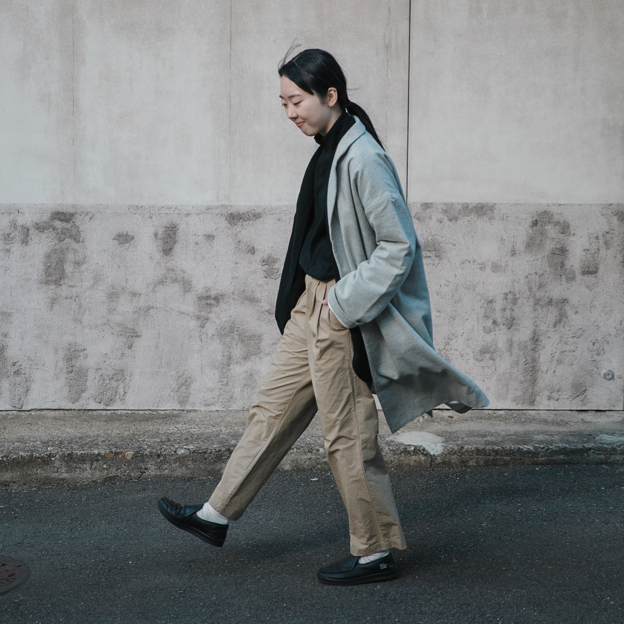 Herringbone<br>livery coat<br>tailored collar<br>-lining-<br>No.2532