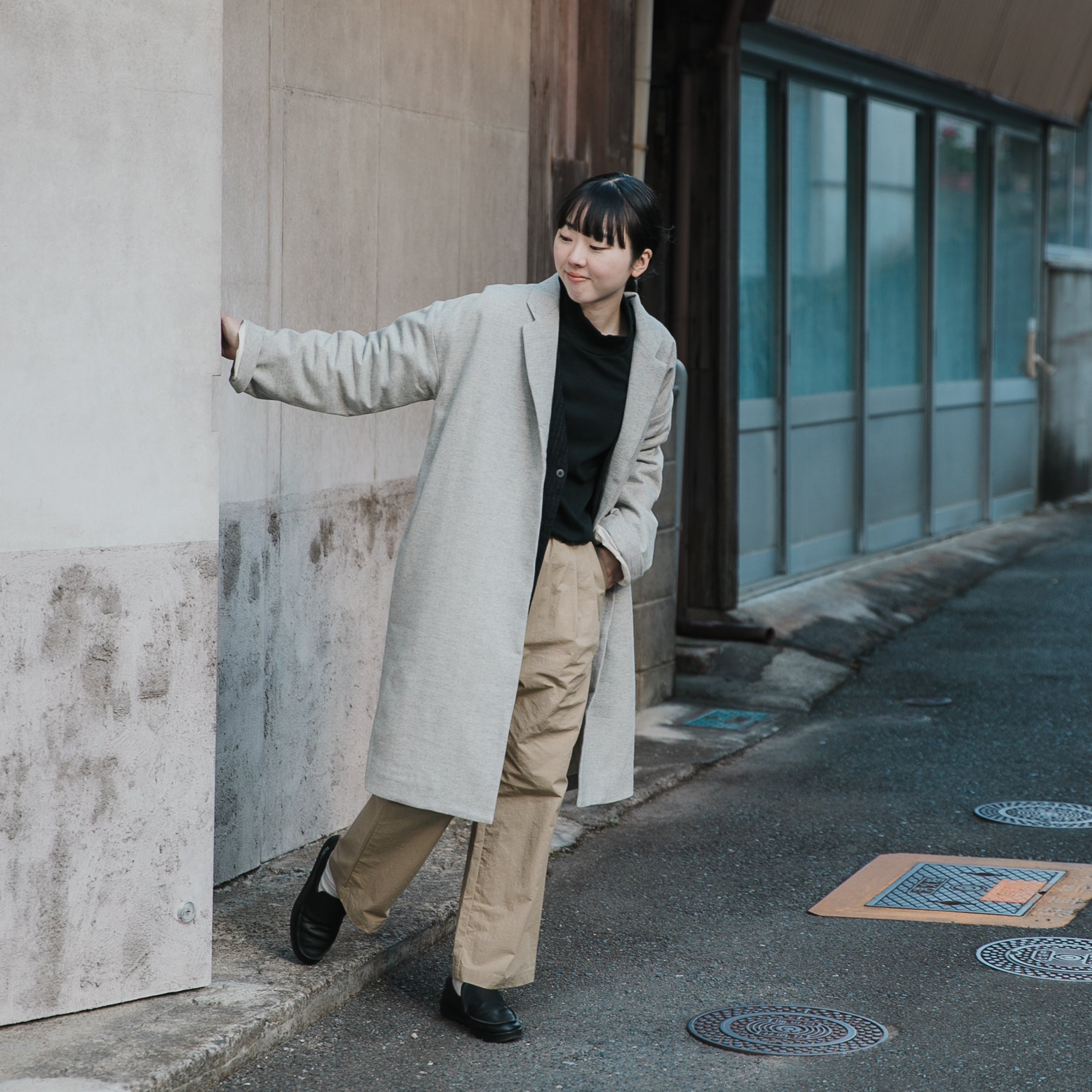 Herringbone<br>livery coat<br>tailored collar<br>-lining-<br>No.2532