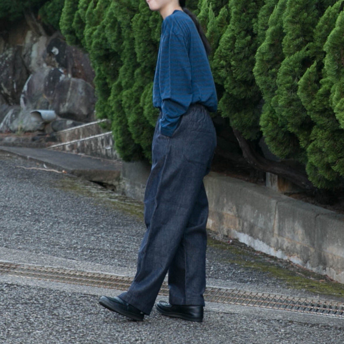 RINEN<br>10オンス<br>ノットインディゴデニム<br>リラックスパンツ<br>No.R47710