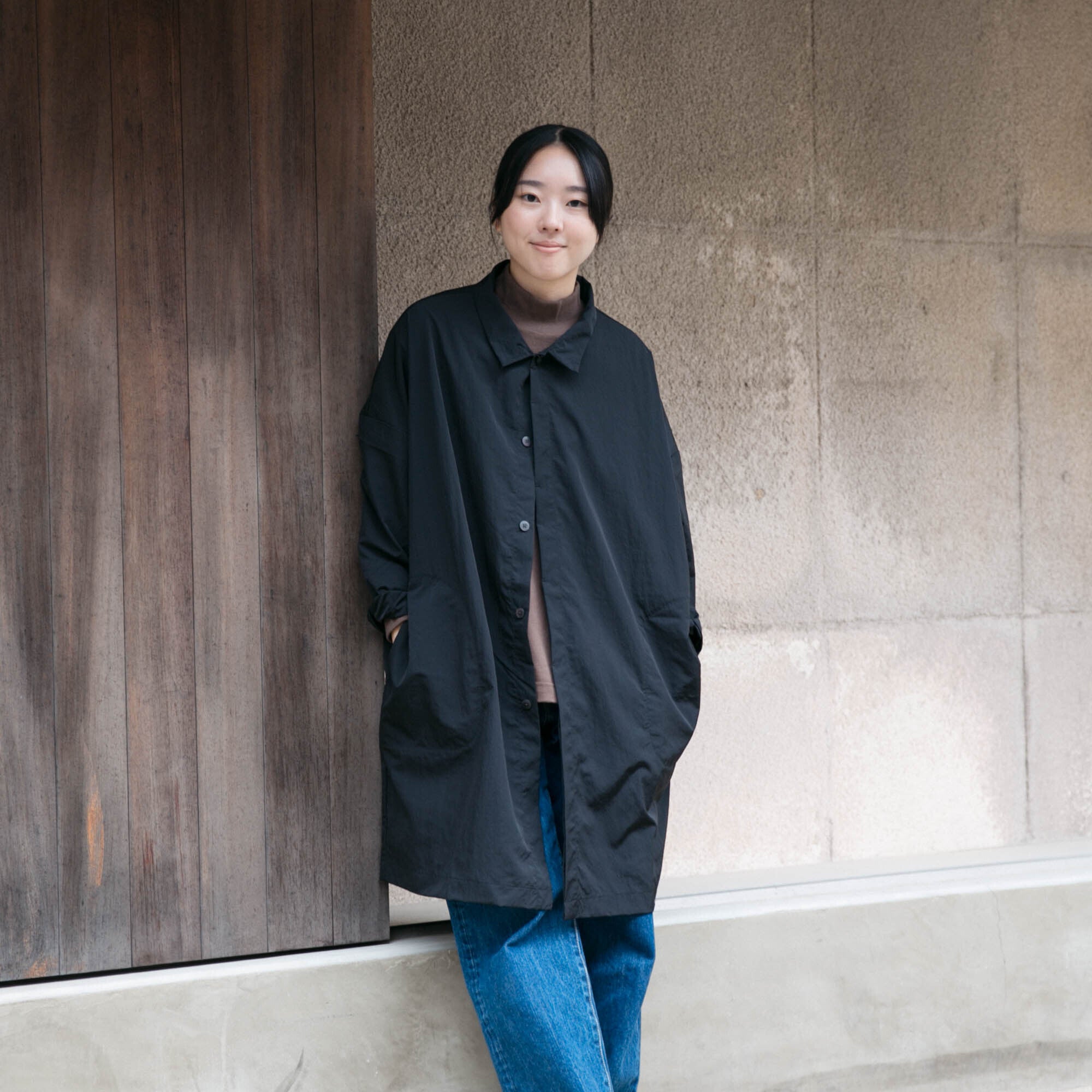 Nylon soutien collar<br>wide coat<br>No.2616