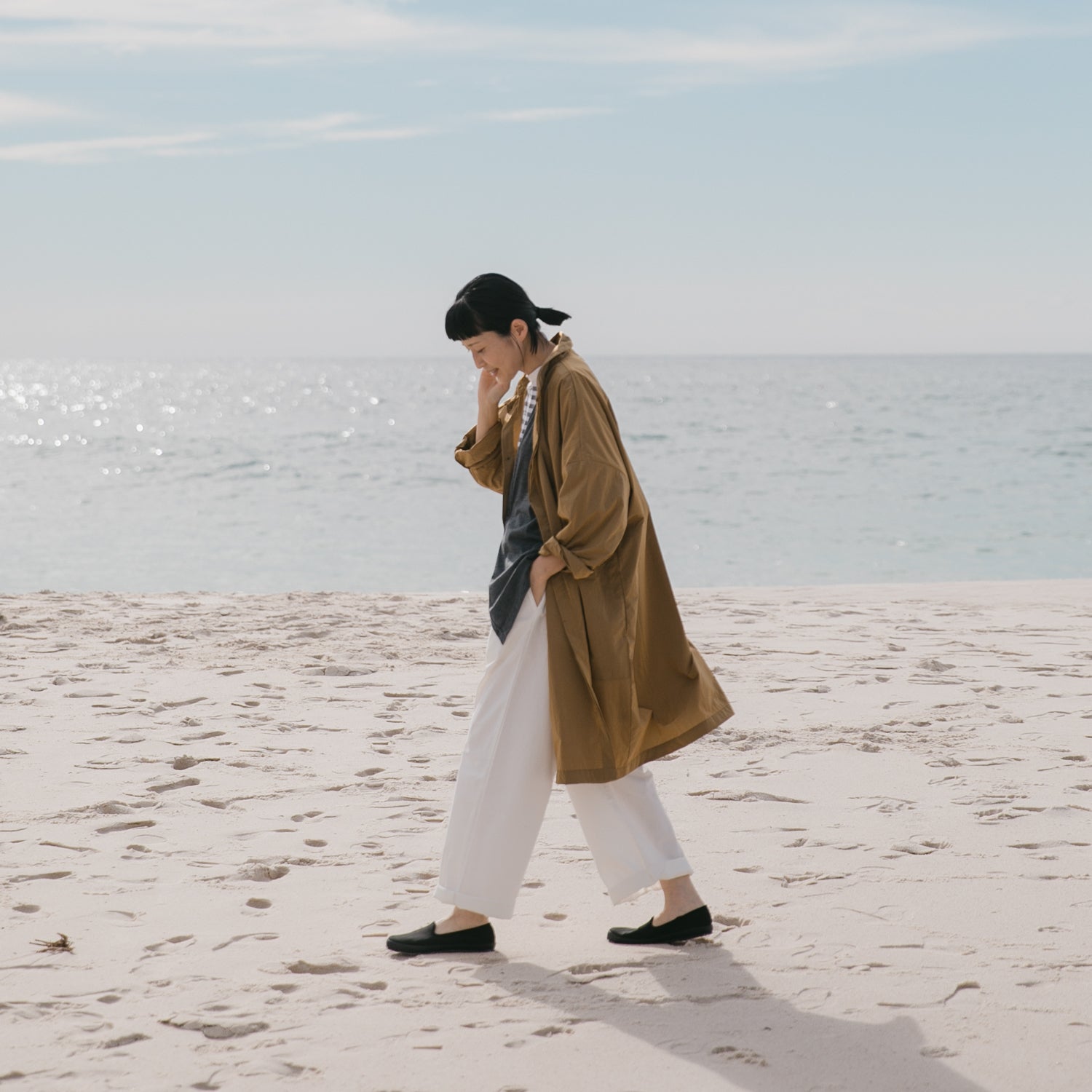 Nylon soutien collar<br>wide coat<br>No.2616
