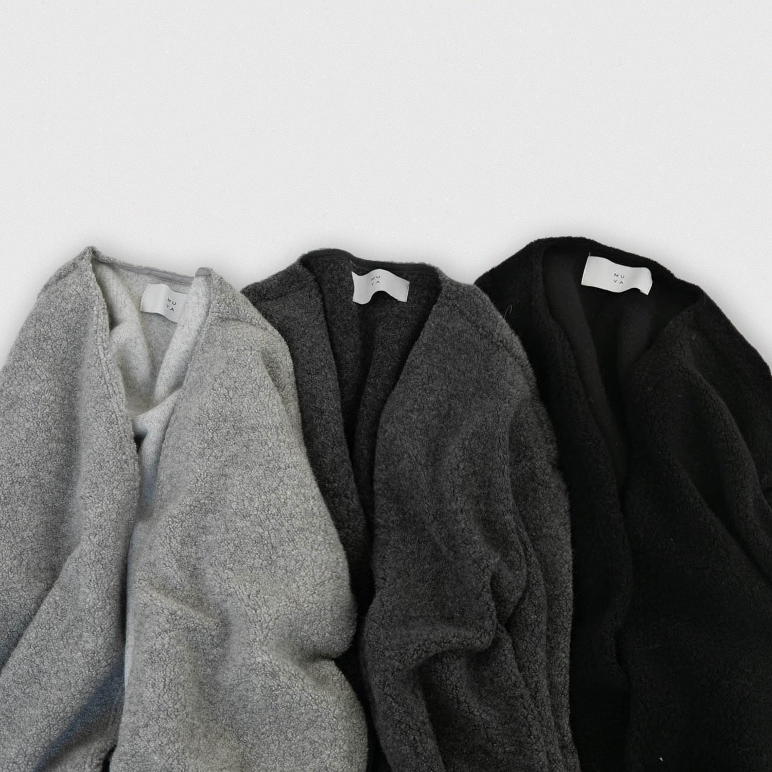 Wool pile<br>relax cardigan<br>No.2619