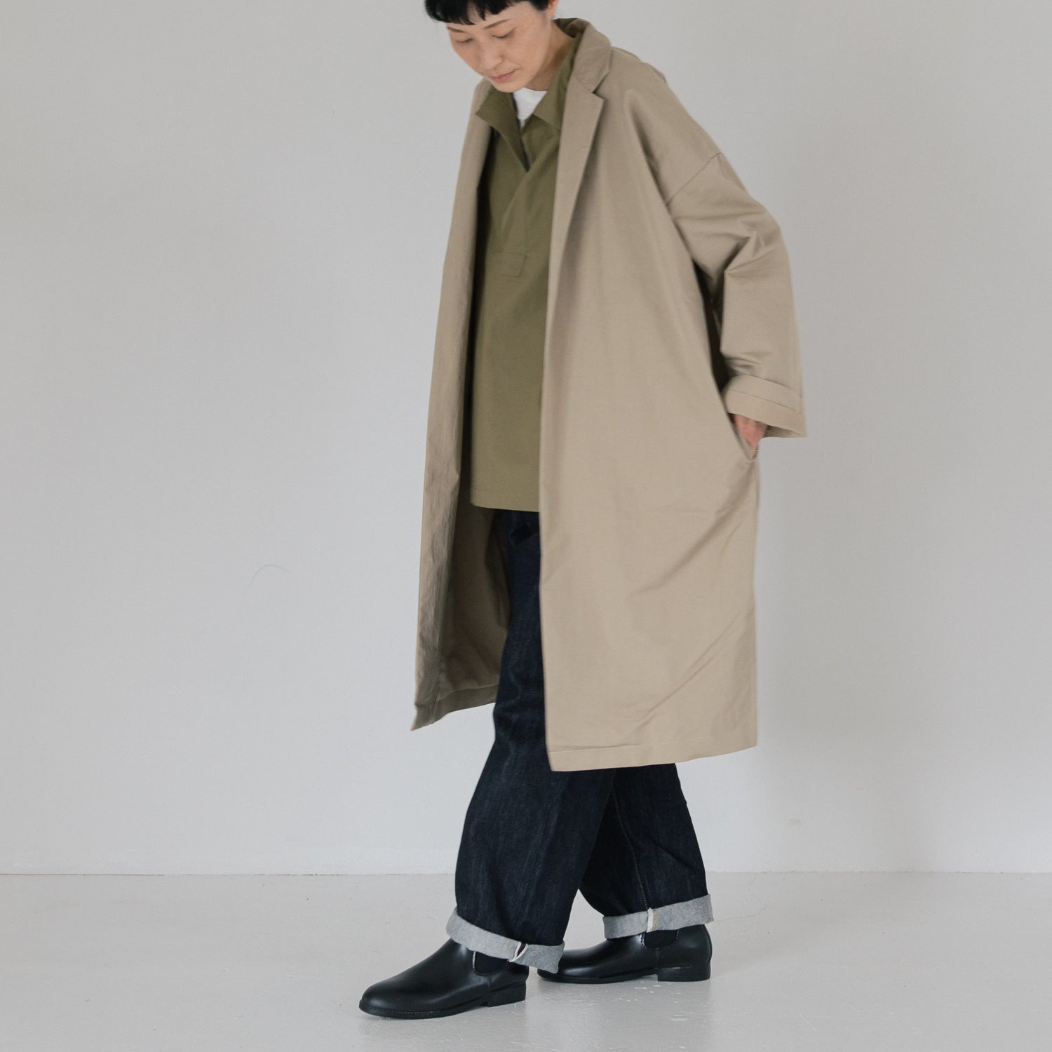 Cotton nylon<br>livery coat<br>tailored collar<br>-lining-<br>No.2531
