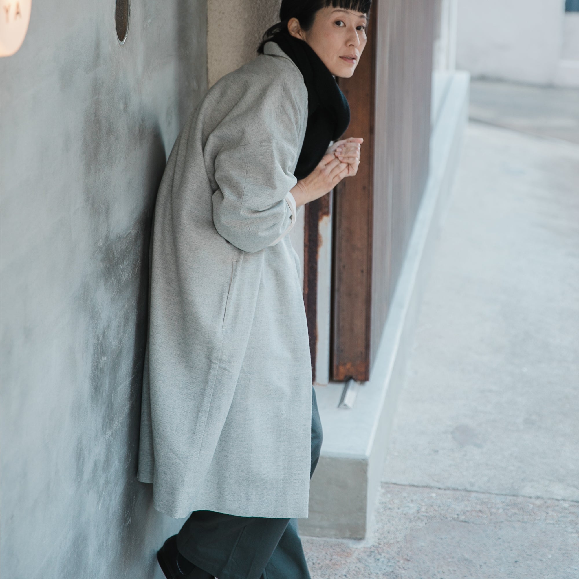 Herringbone<br>livery coat<br>tailored collar<br>-lining-<br>No.2532