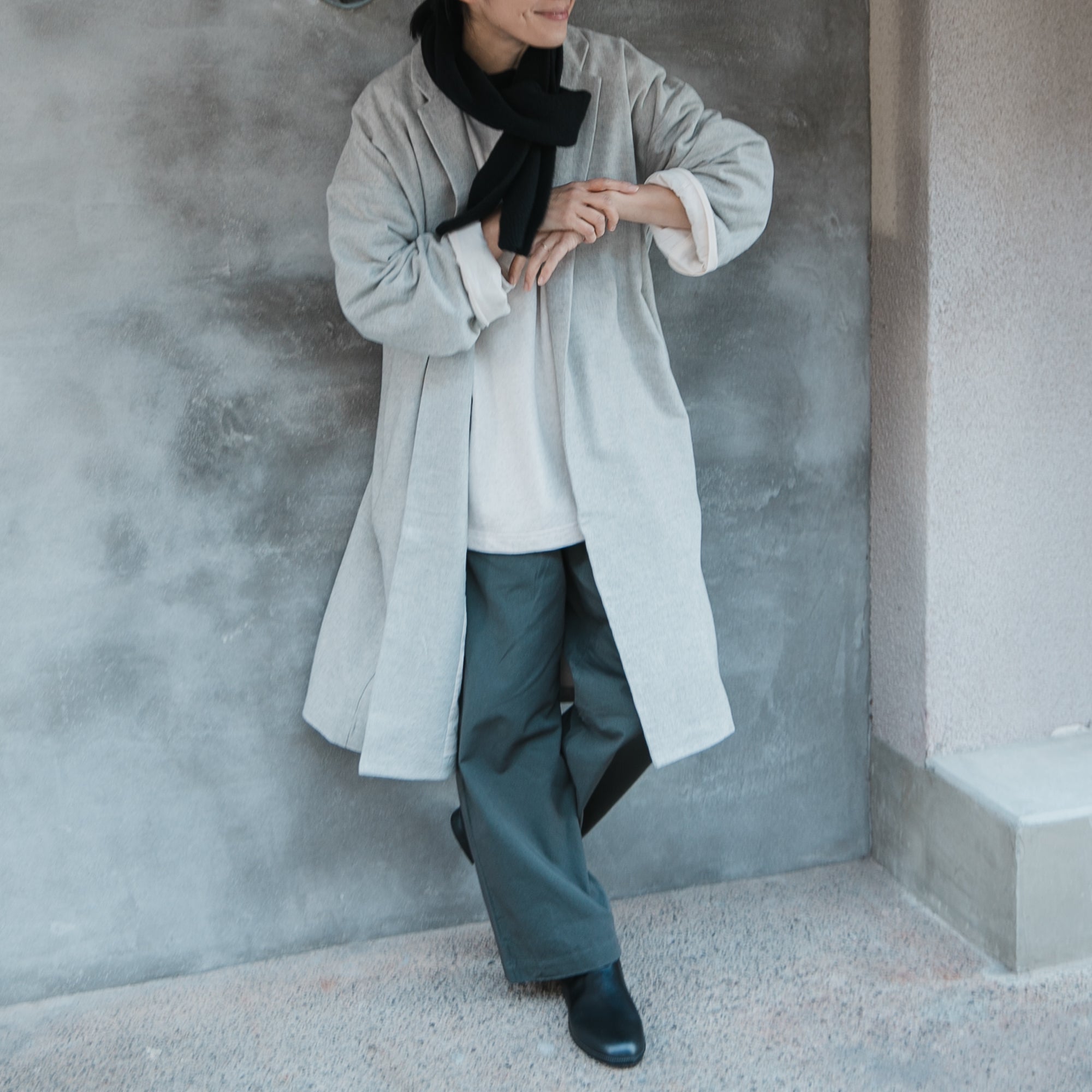 Herringbone<br>livery coat<br>tailored collar<br>-lining-<br>No.2532