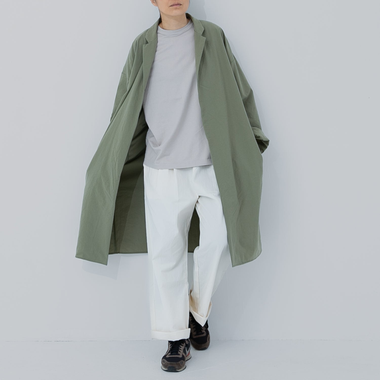 Nylon livery coat<br>tailored collar<br>No.2213