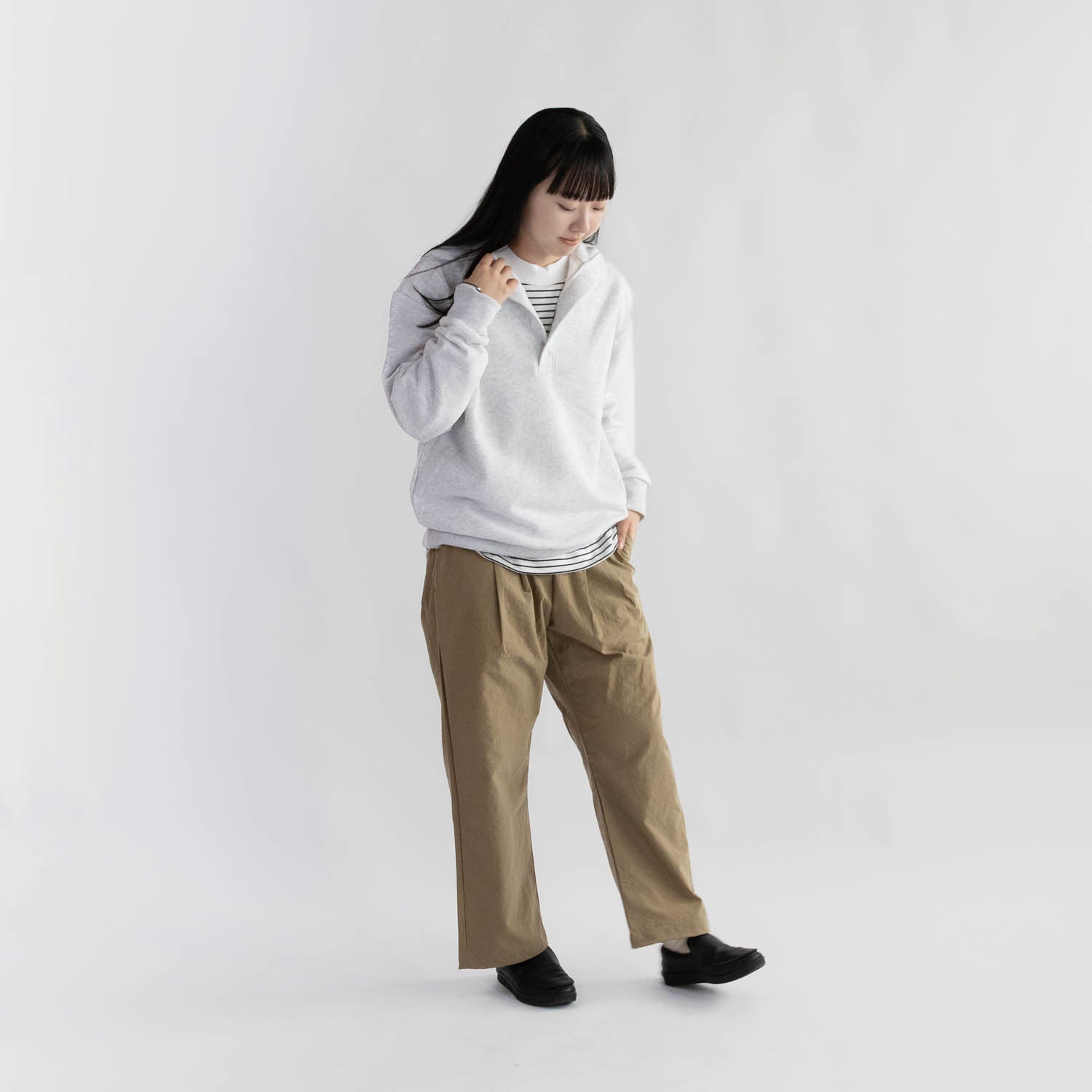Half button pullover<br>No.2545