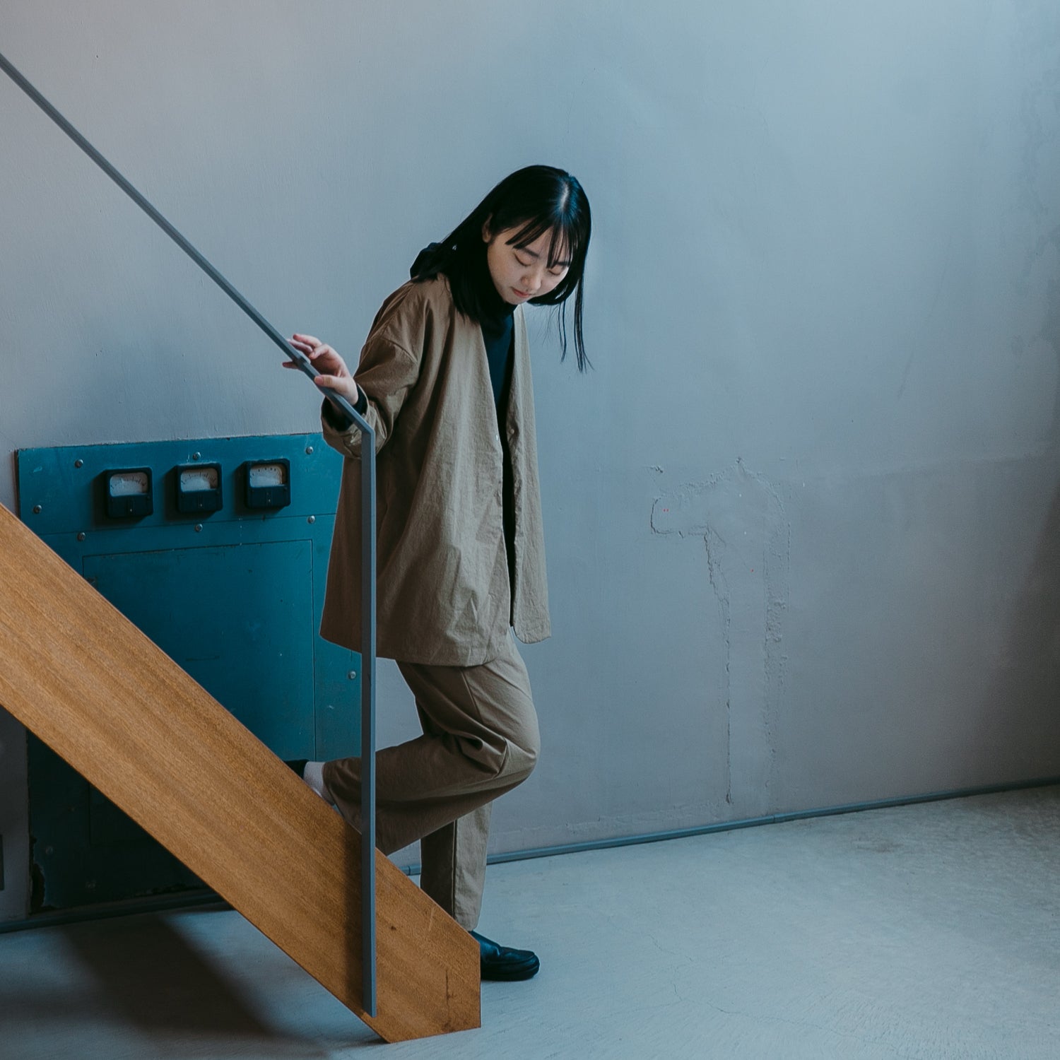 Nylon relax pants<br>No.2425