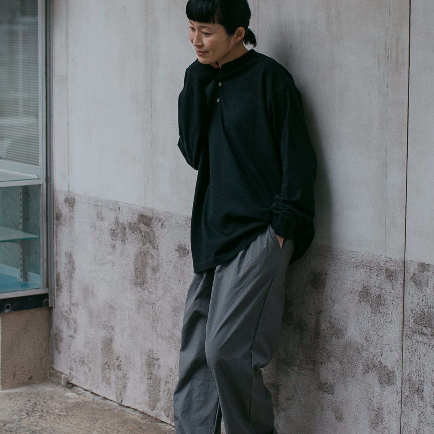 Ohh!<br>Henley Neck L/S<br>OHH-041
