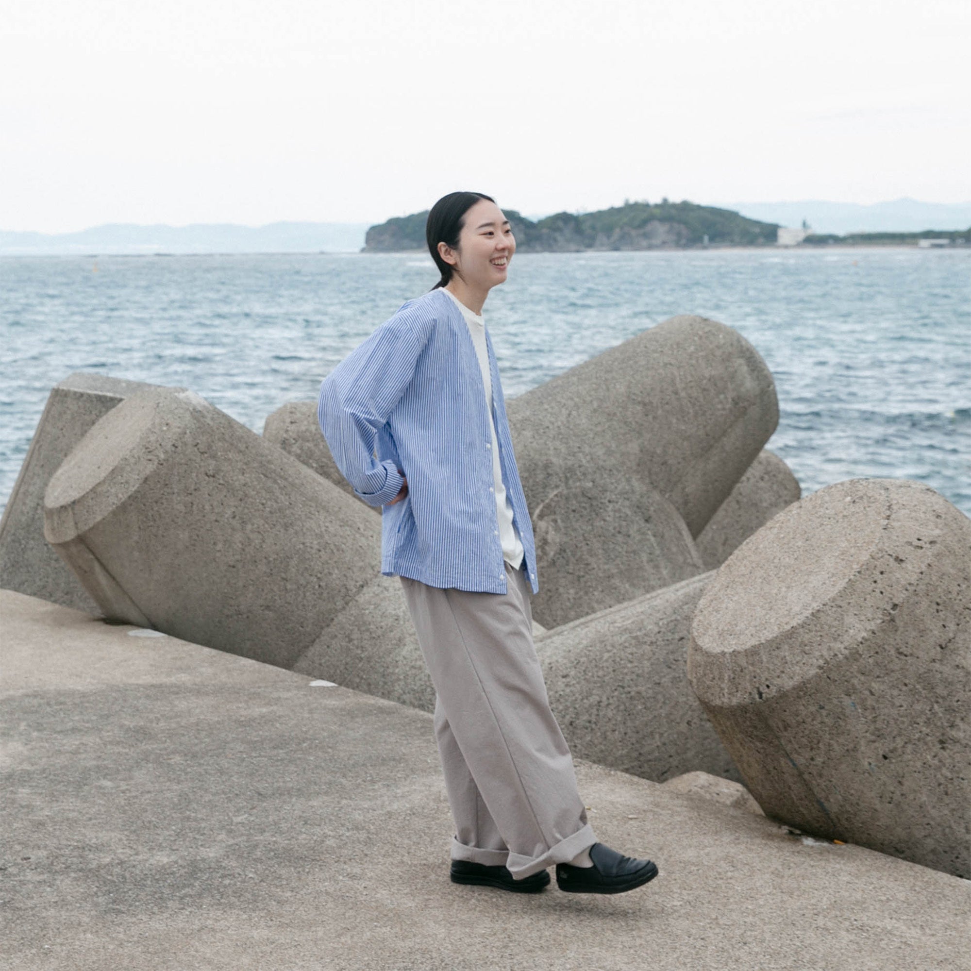 Relax semiwide pants<br>No.2561