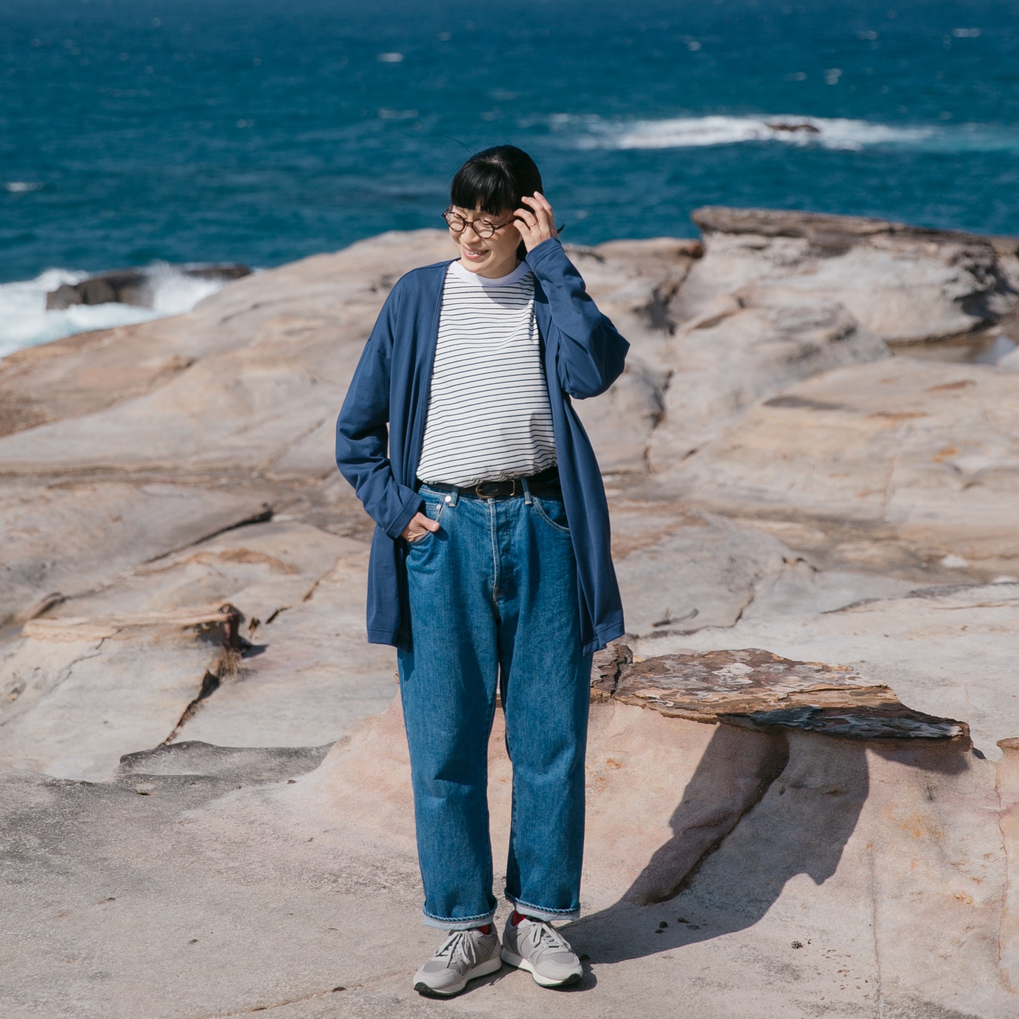 Cotton<br>relax cardigan<br>No.2215