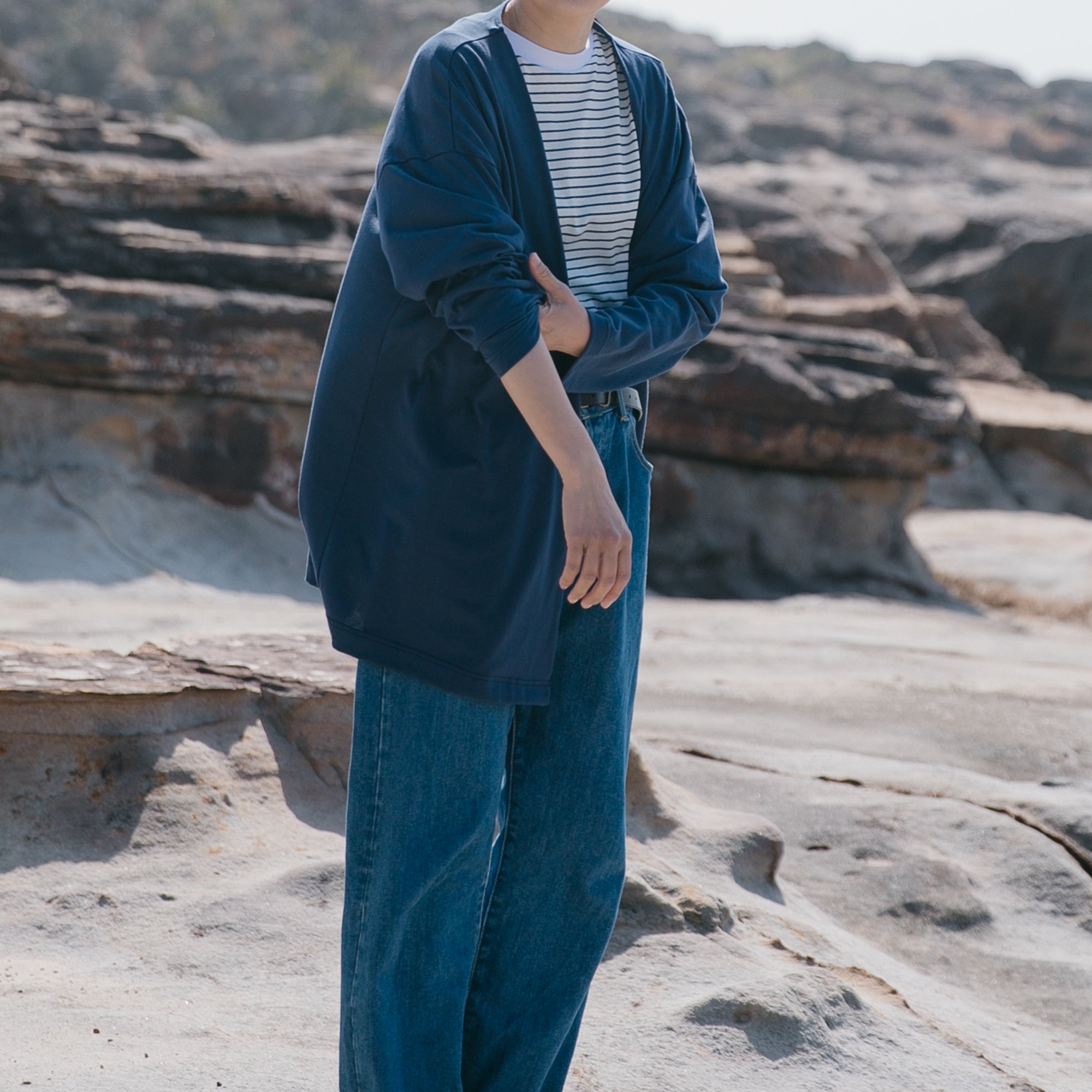 Cotton<br>relax cardigan<br>No.2215