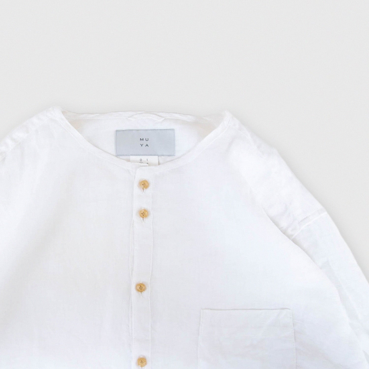 Linen nerd shirts<br>no collar<br>No.2051-A