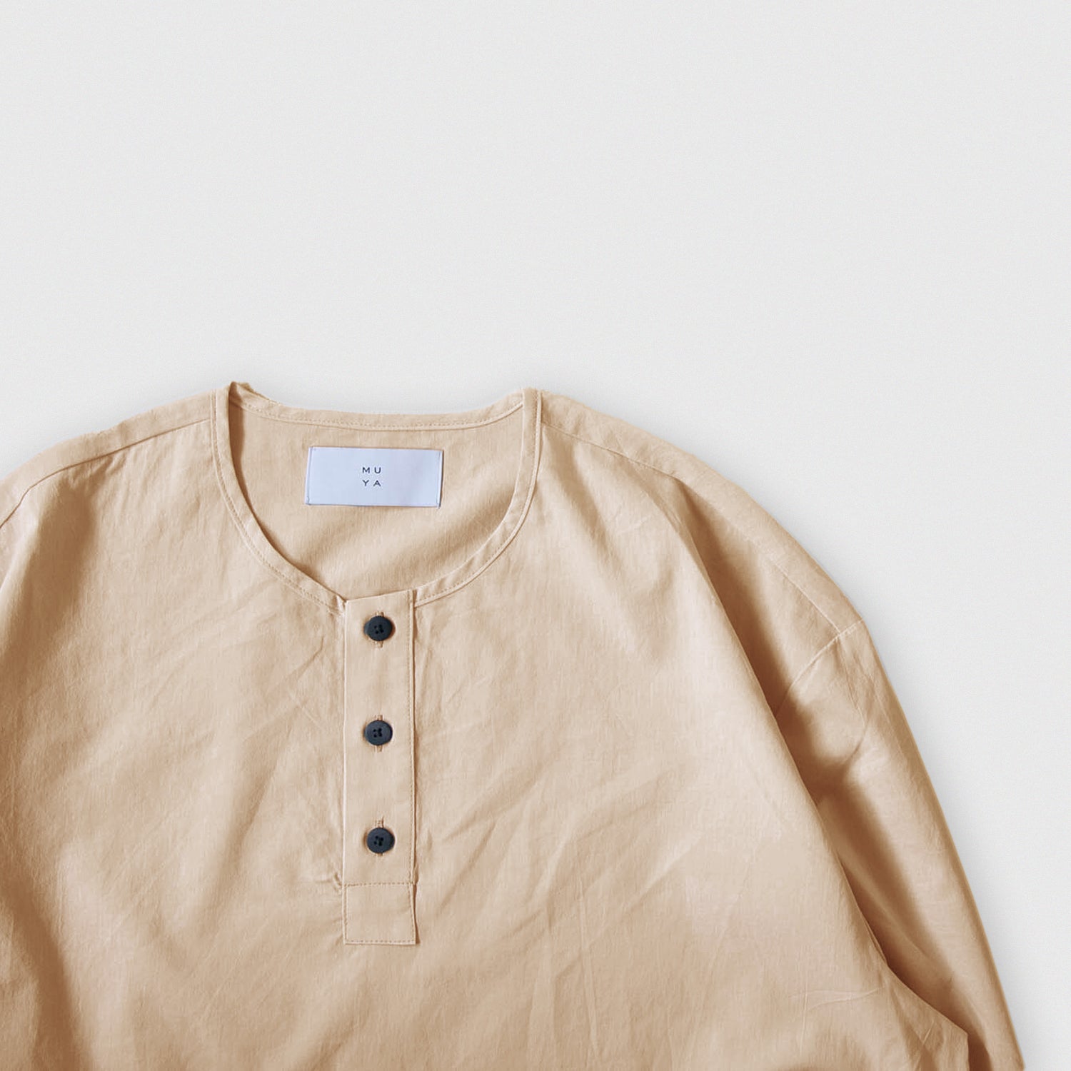 Henley neck<br>long sleeve<br>No.2421