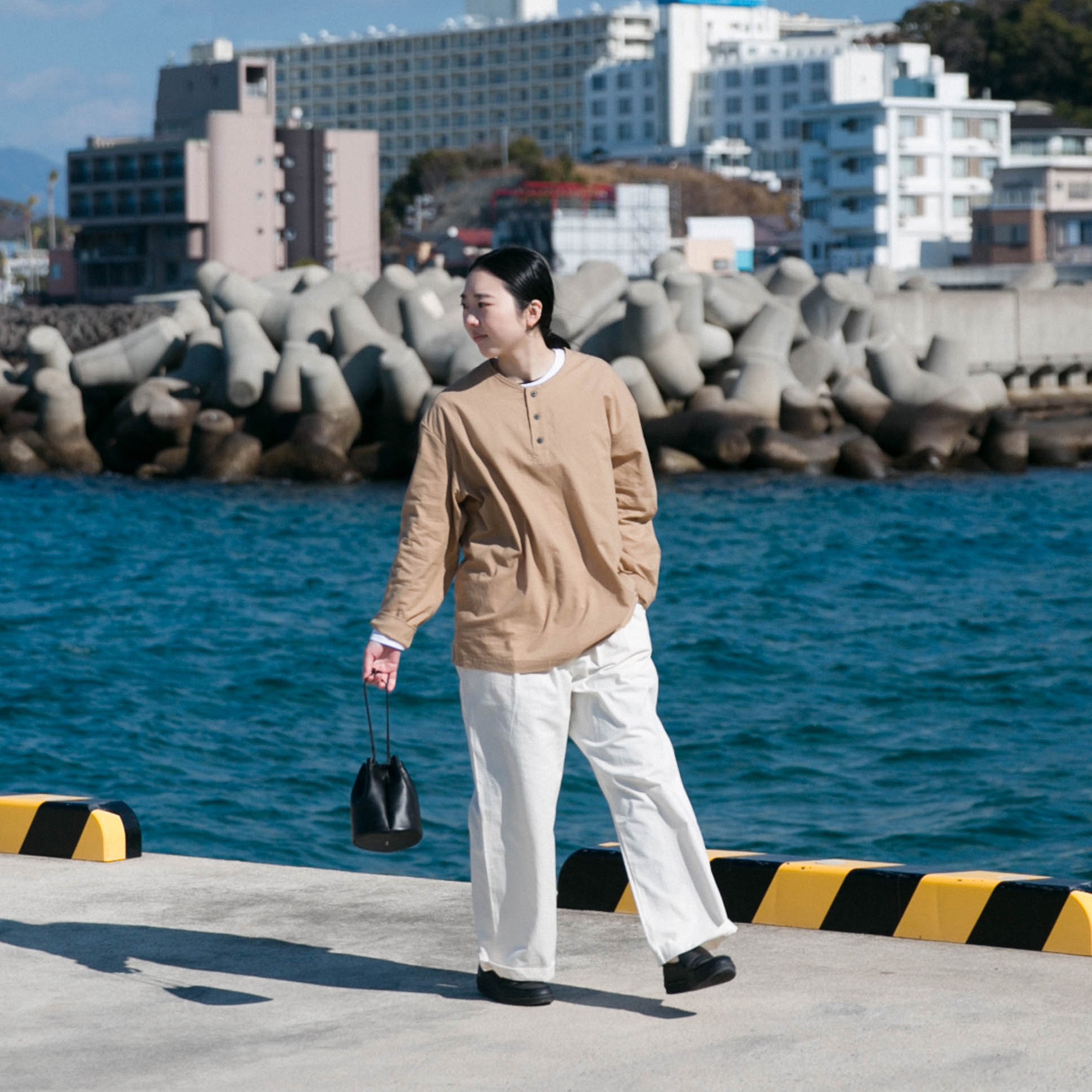 Henley neck<br>long sleeve<br>No.2421