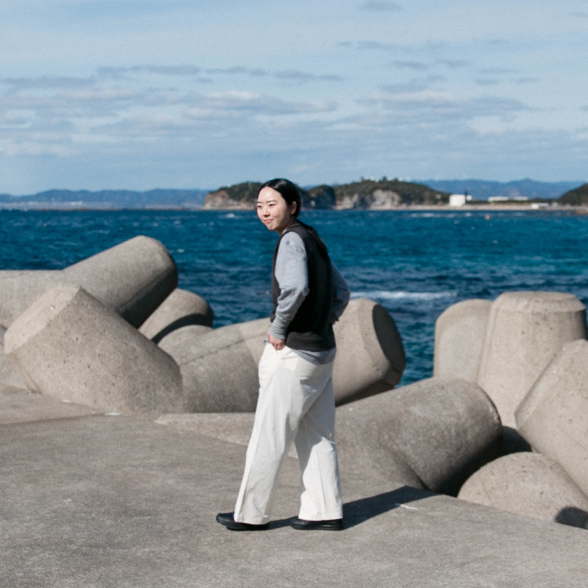 Cotton pullover vest<br>No.2426