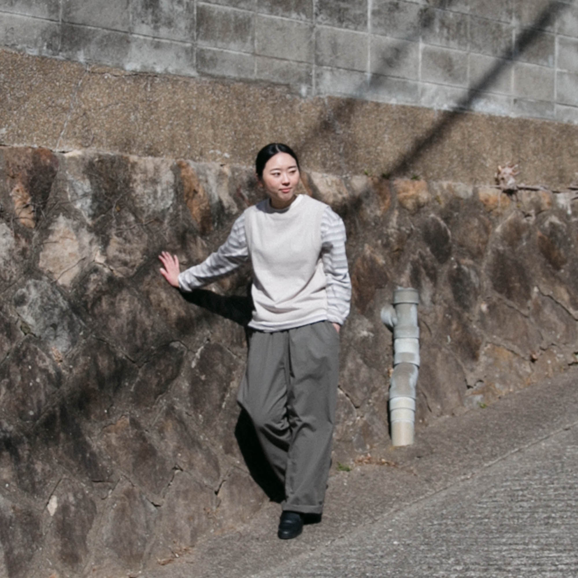 Cotton pullover vest<br>No.2426