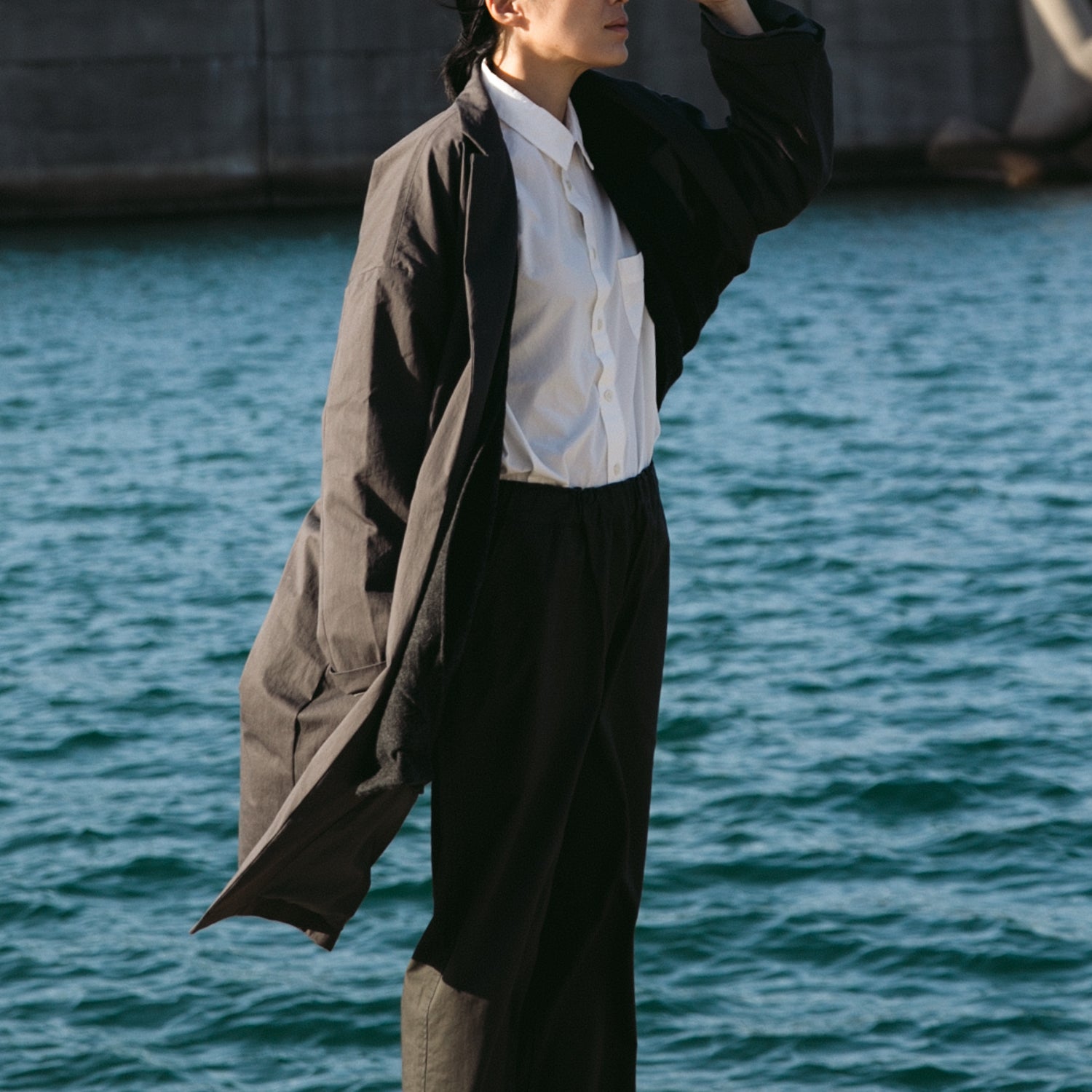 Cotton nylon<br>livery coat<br>tailored collar<br>-lining-<br>No.2531