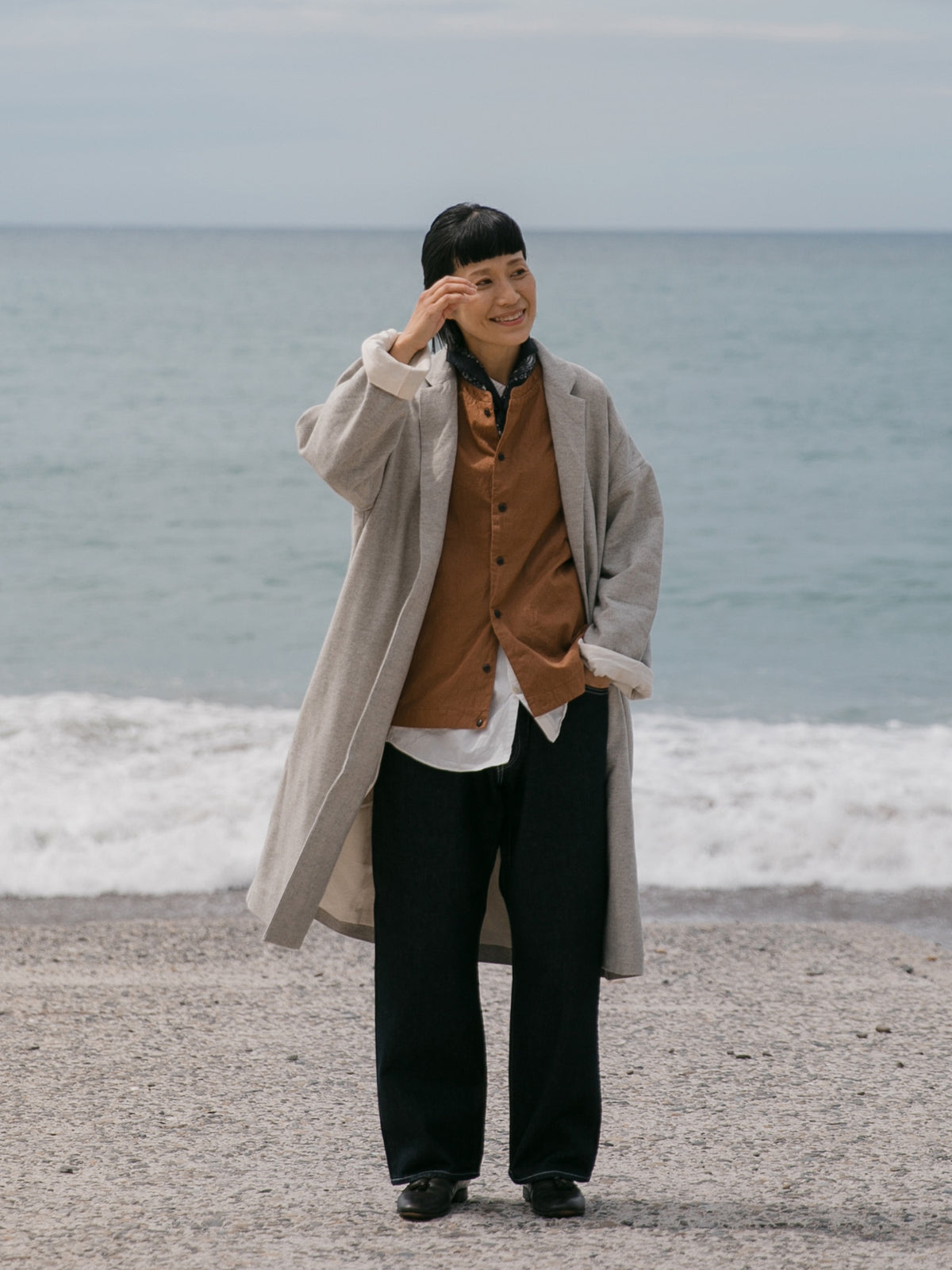 Herringbone<br>livery coat<br>tailored collar<br>-lining-<br>No.2532