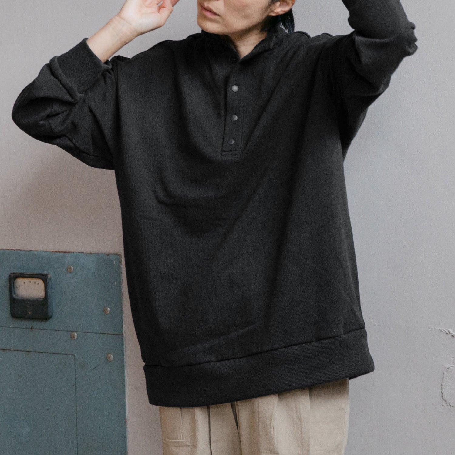 Half button pullover<br>No.2545
