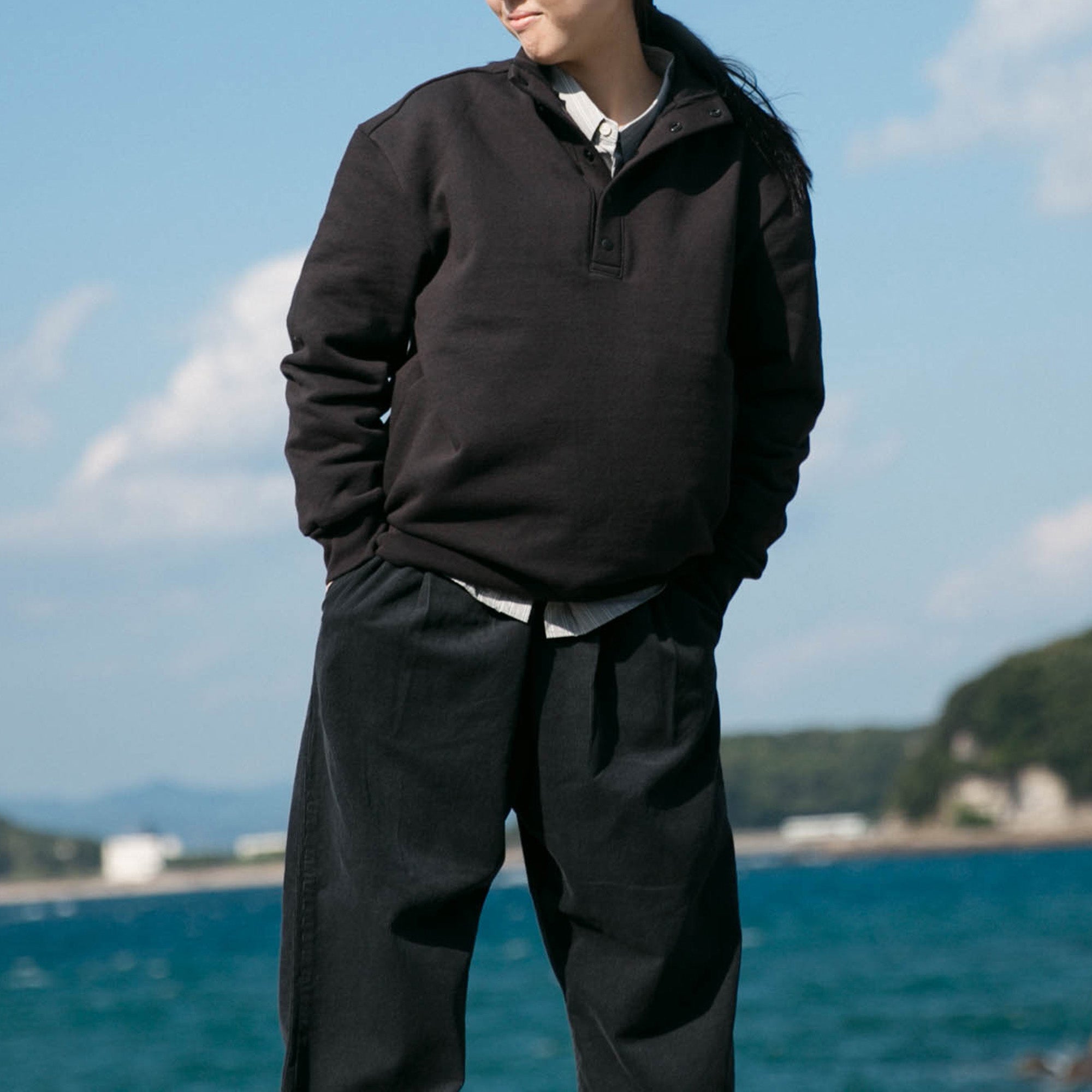 Half button pullover<br>No.2545