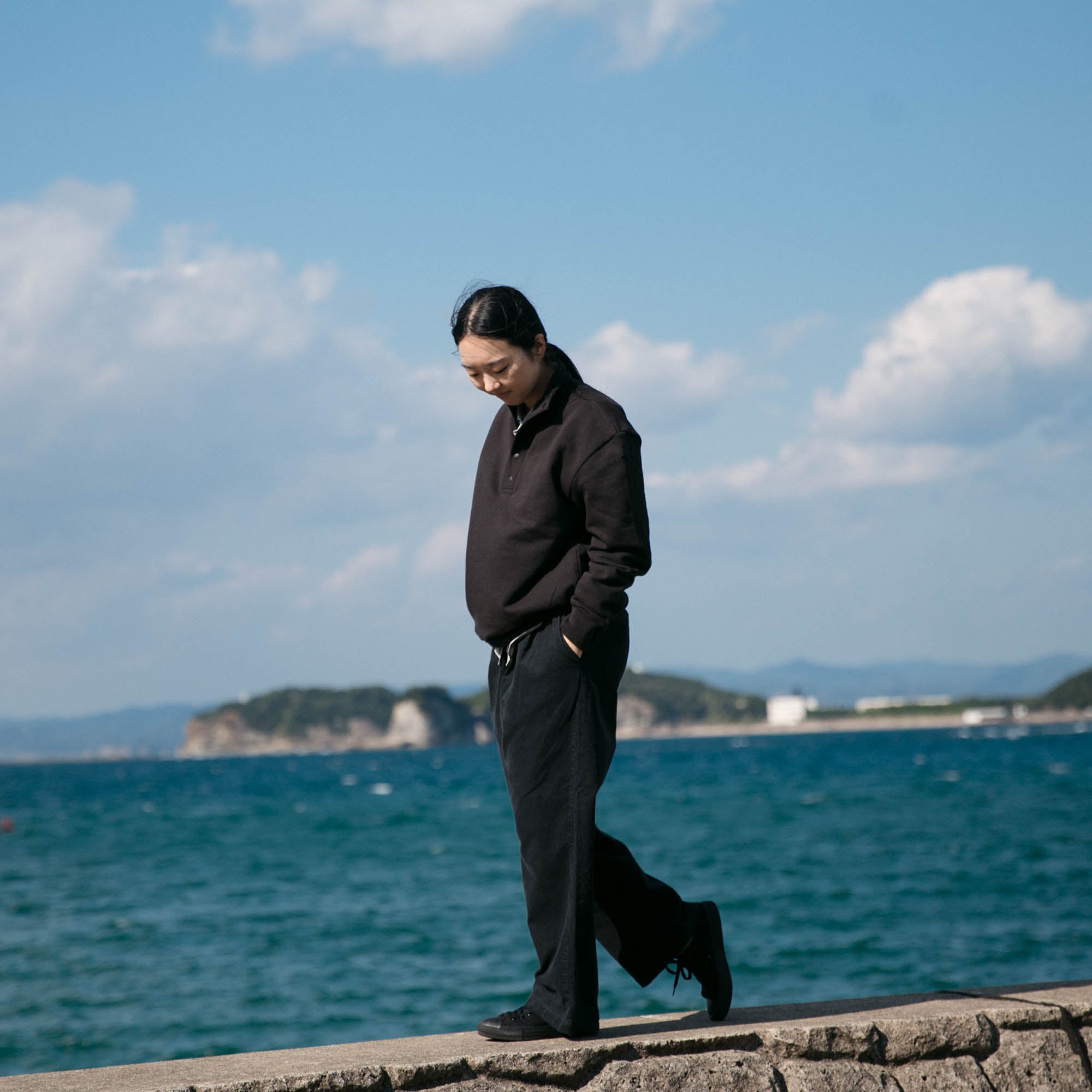 Half button pullover<br>No.2545