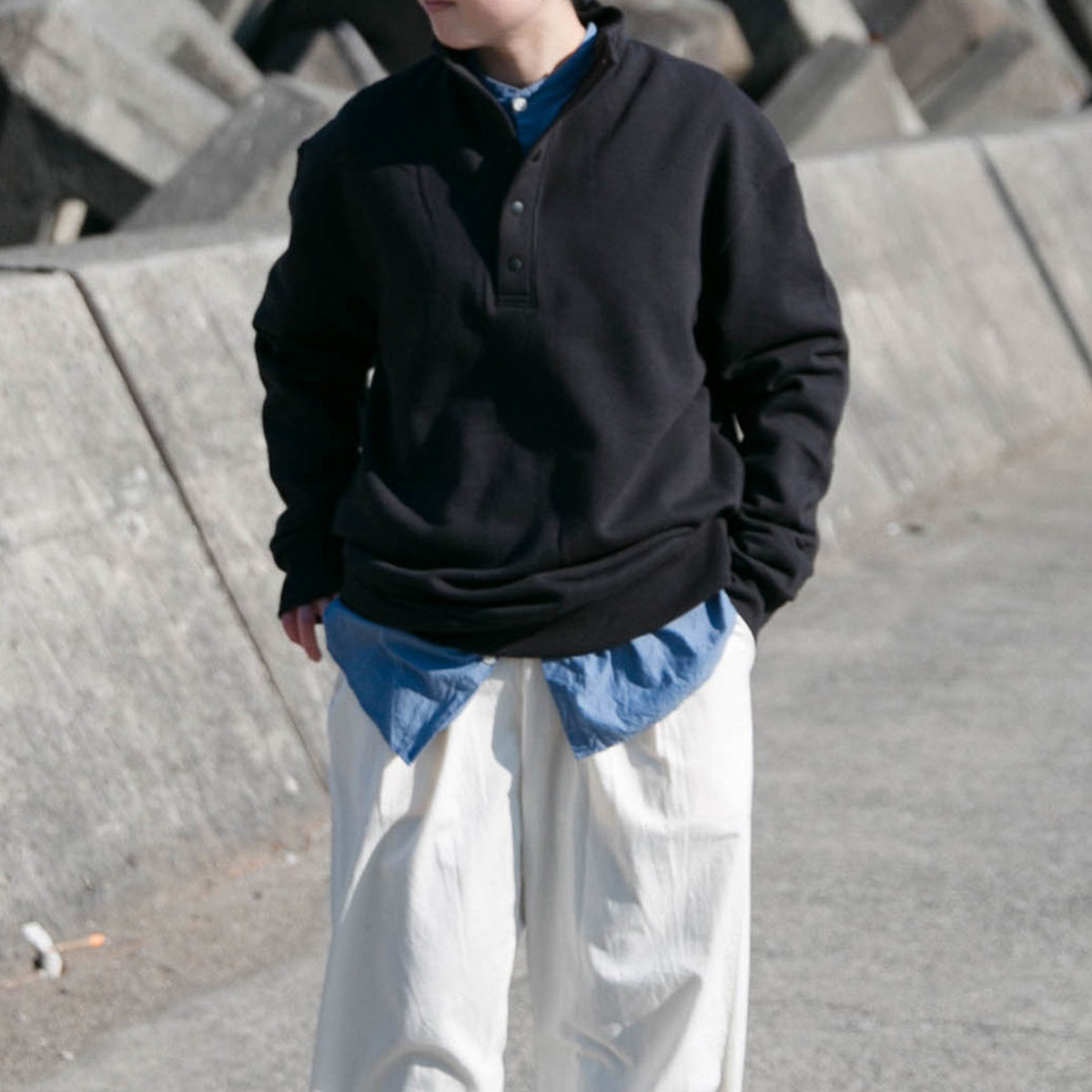 Half button pullover<br>No.2545