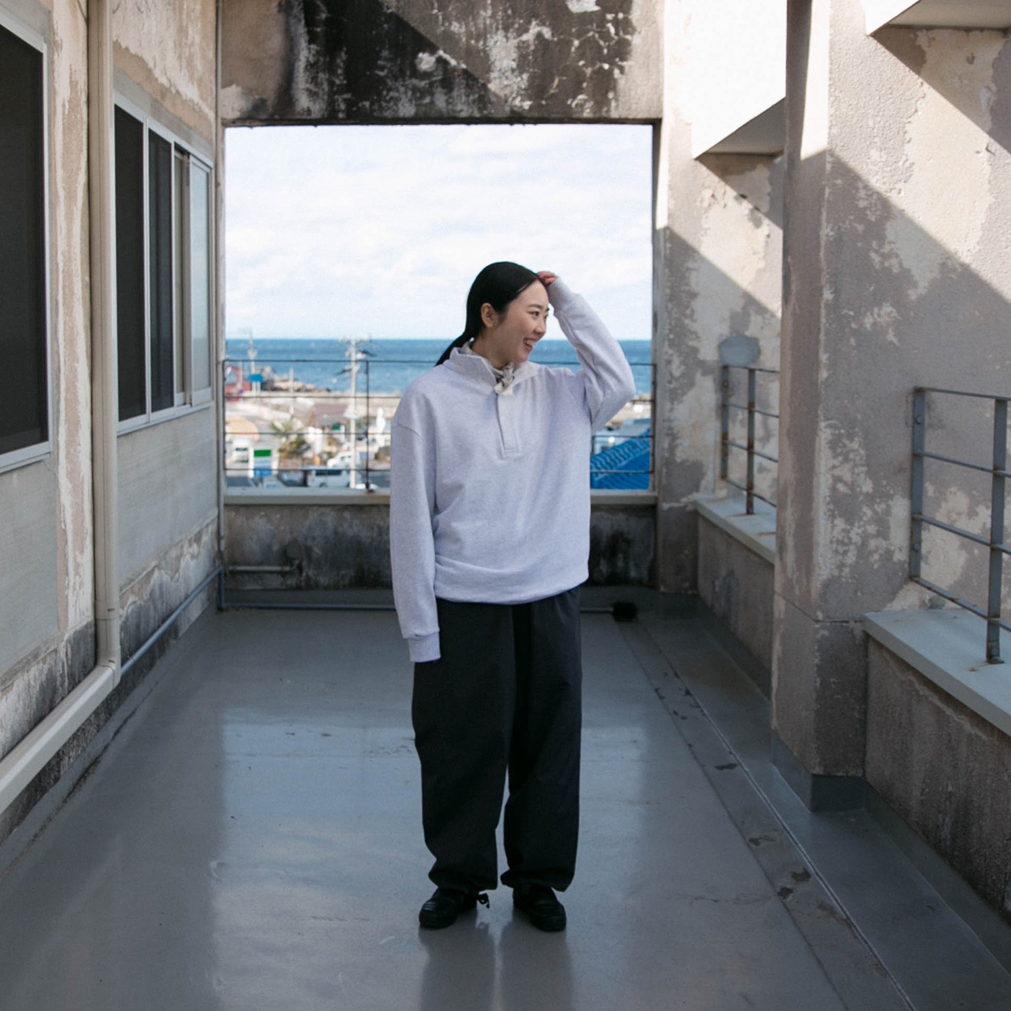 Half button pullover<br>No.2545